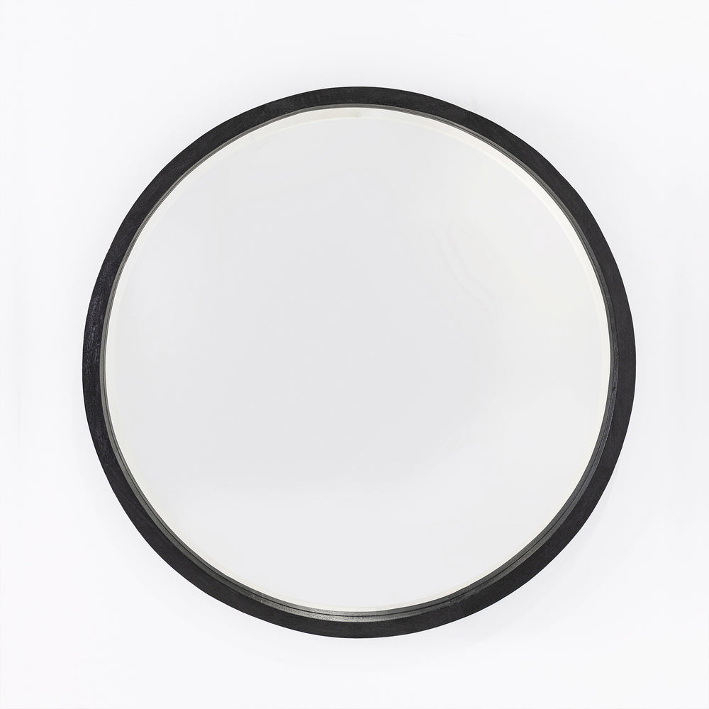 Retreat Round Mirror - Black