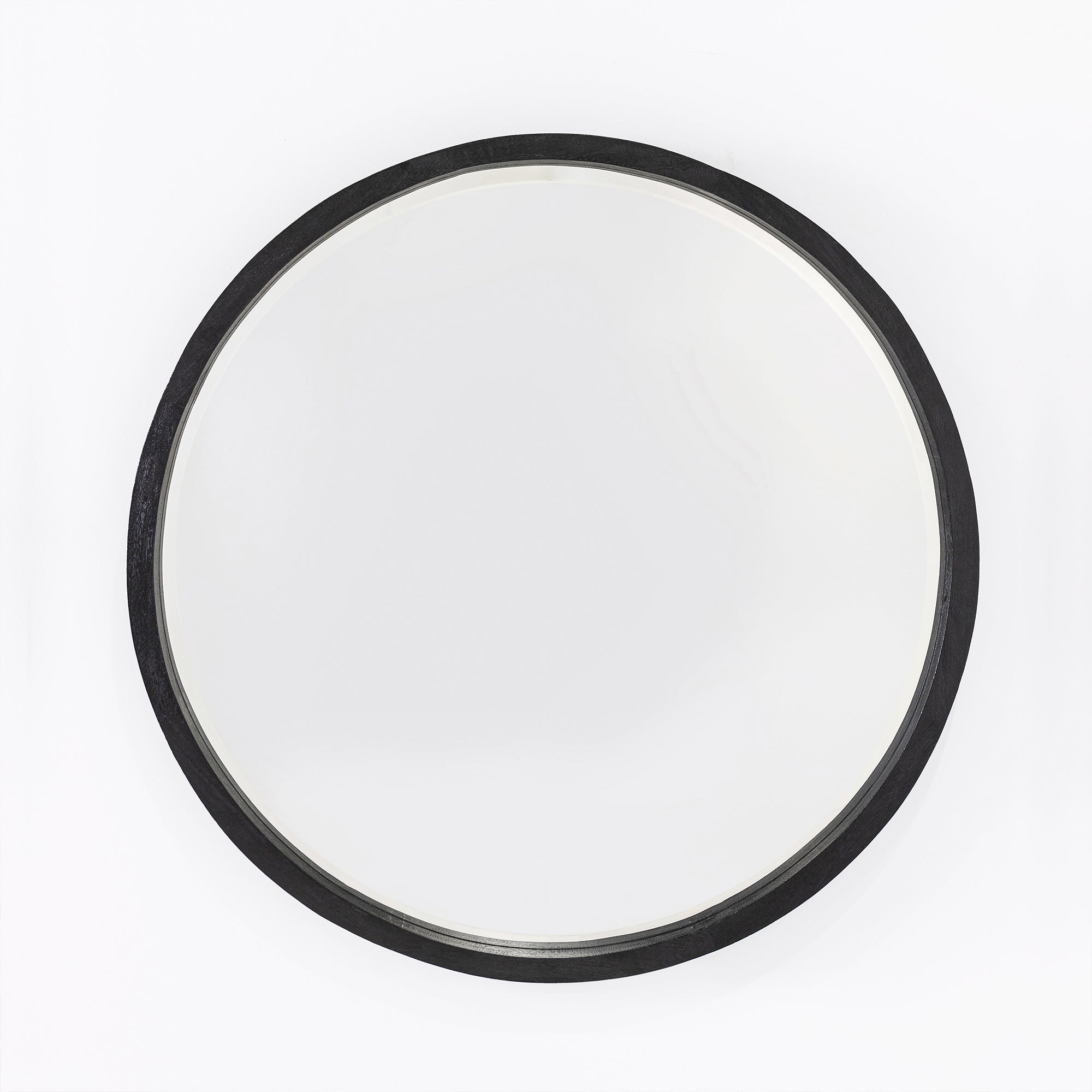Retreat Round Mirror - Black
