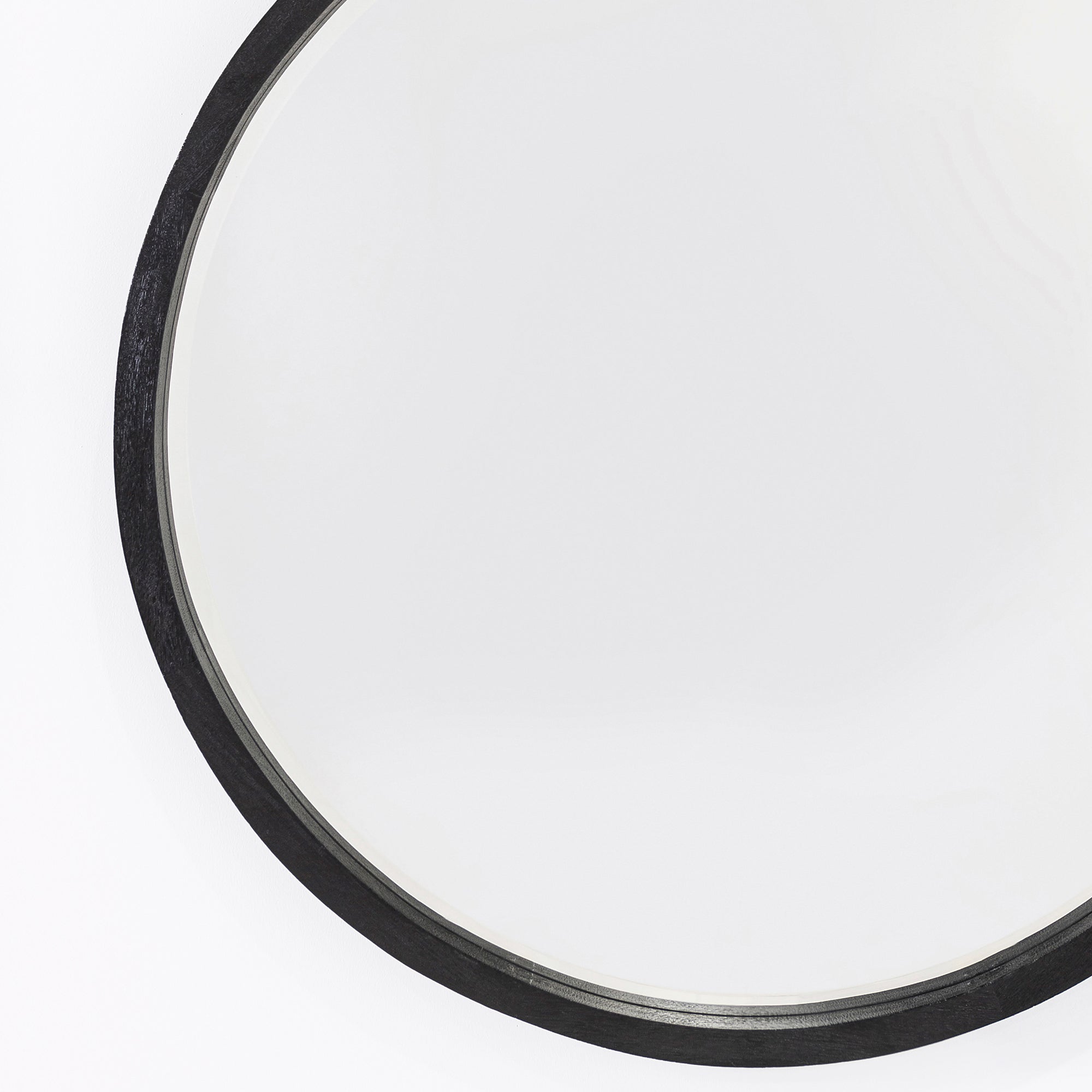 Retreat Round Mirror - Black