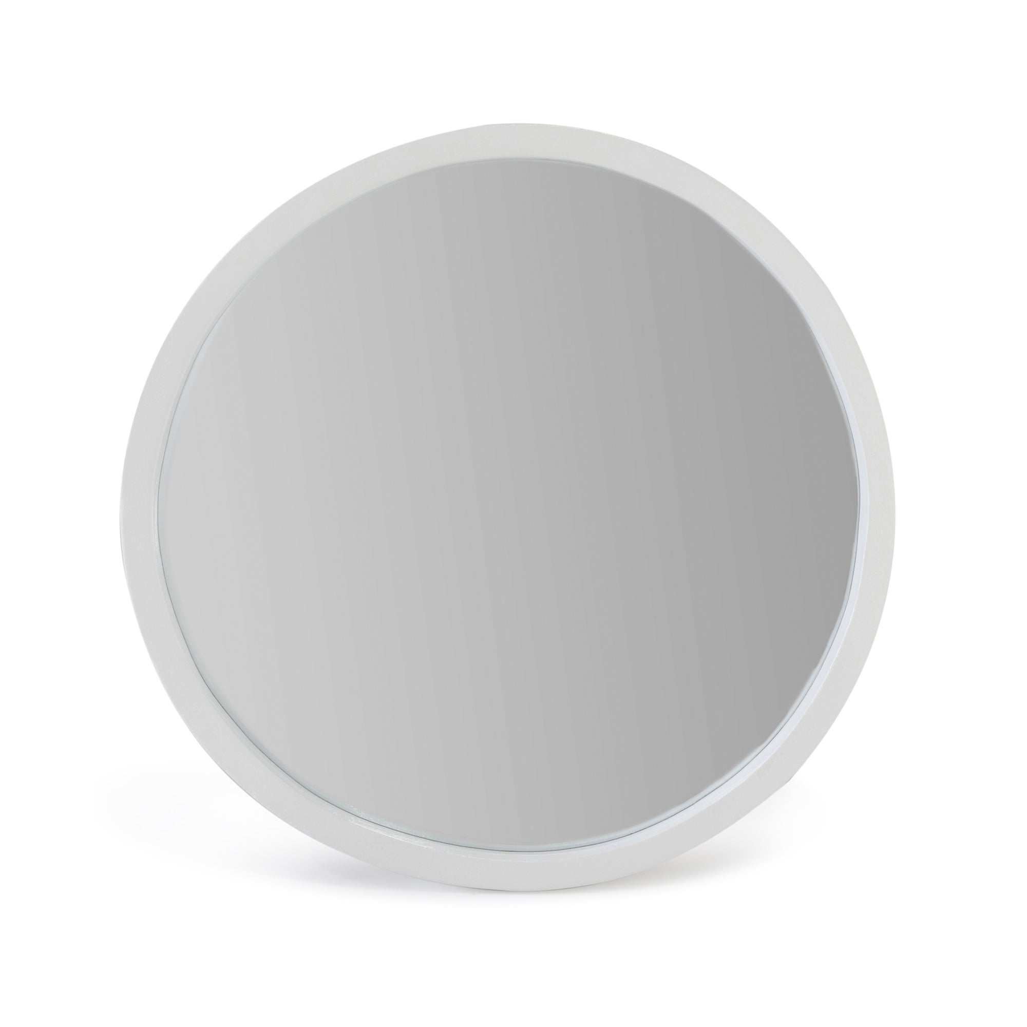 Retreat Round Mirror - White
