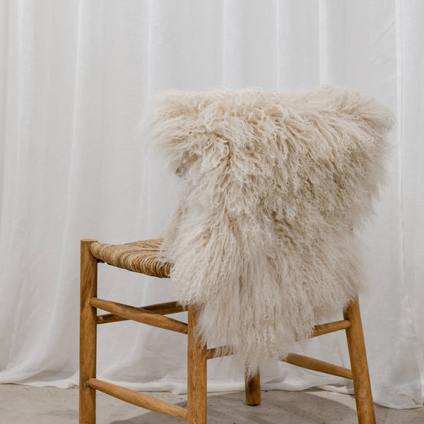 Mongolian Sheepskin - Champagne