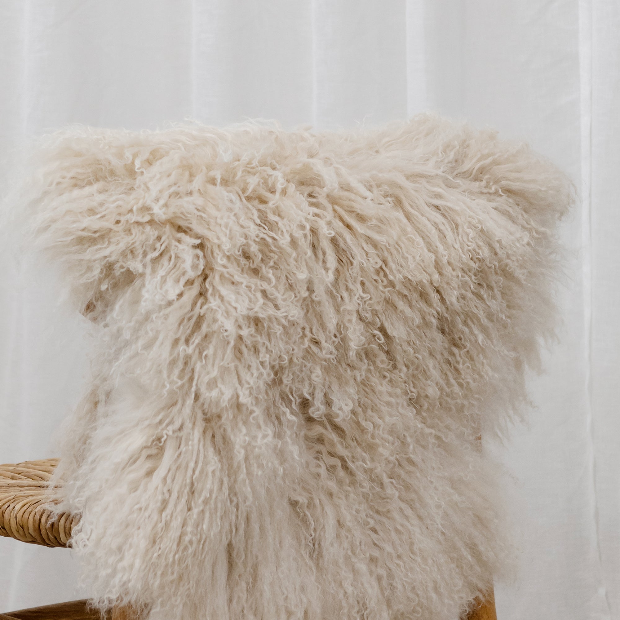 Mongolian Sheepskin - Champagne