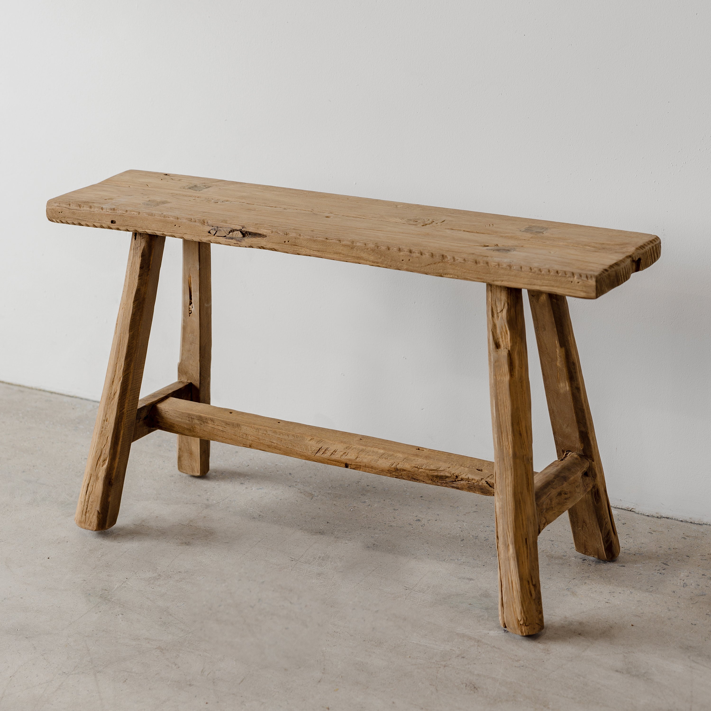 Organic Teak Bench - with Bar