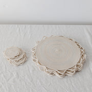 Ila Placemat & Coasters - Silver