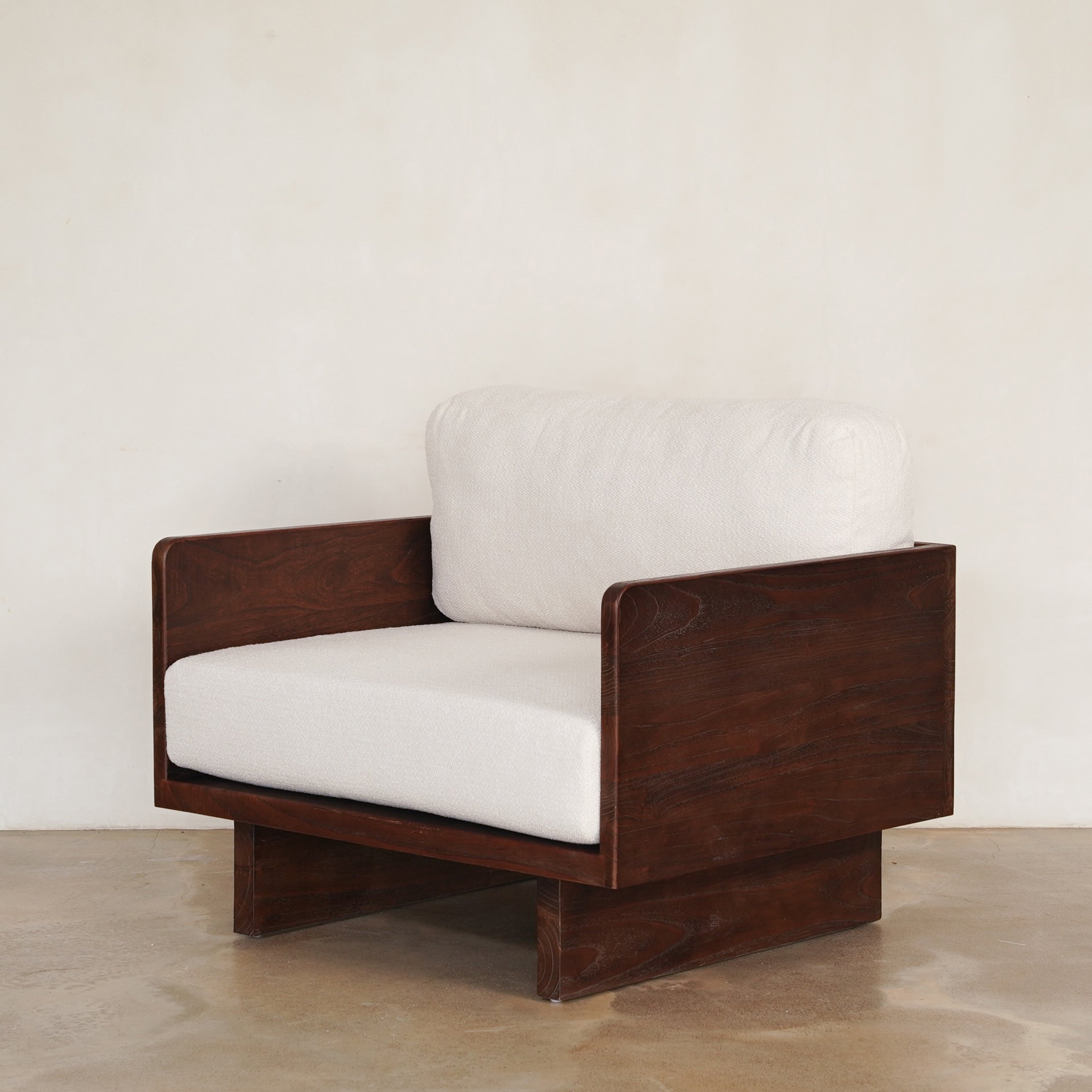 Platform Armchair - Rustic Walnut