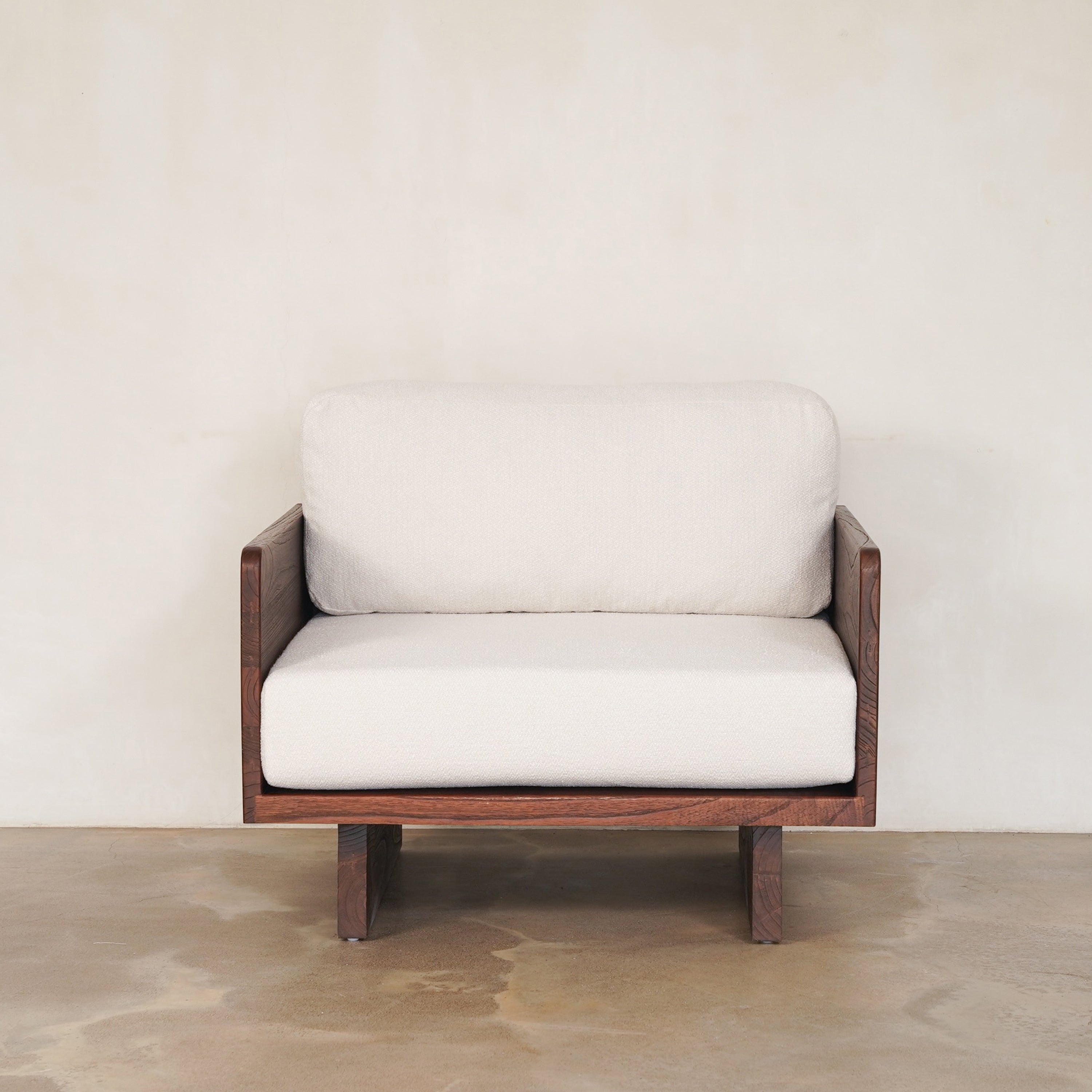 Platform Armchair - Rustic Walnut