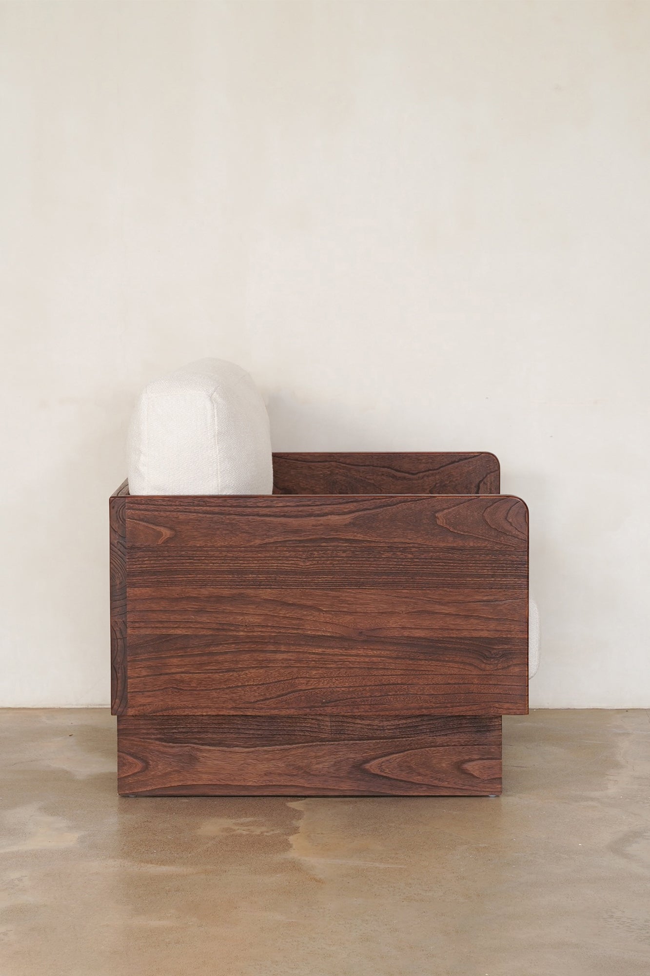 Platform Armchair - Rustic Walnut