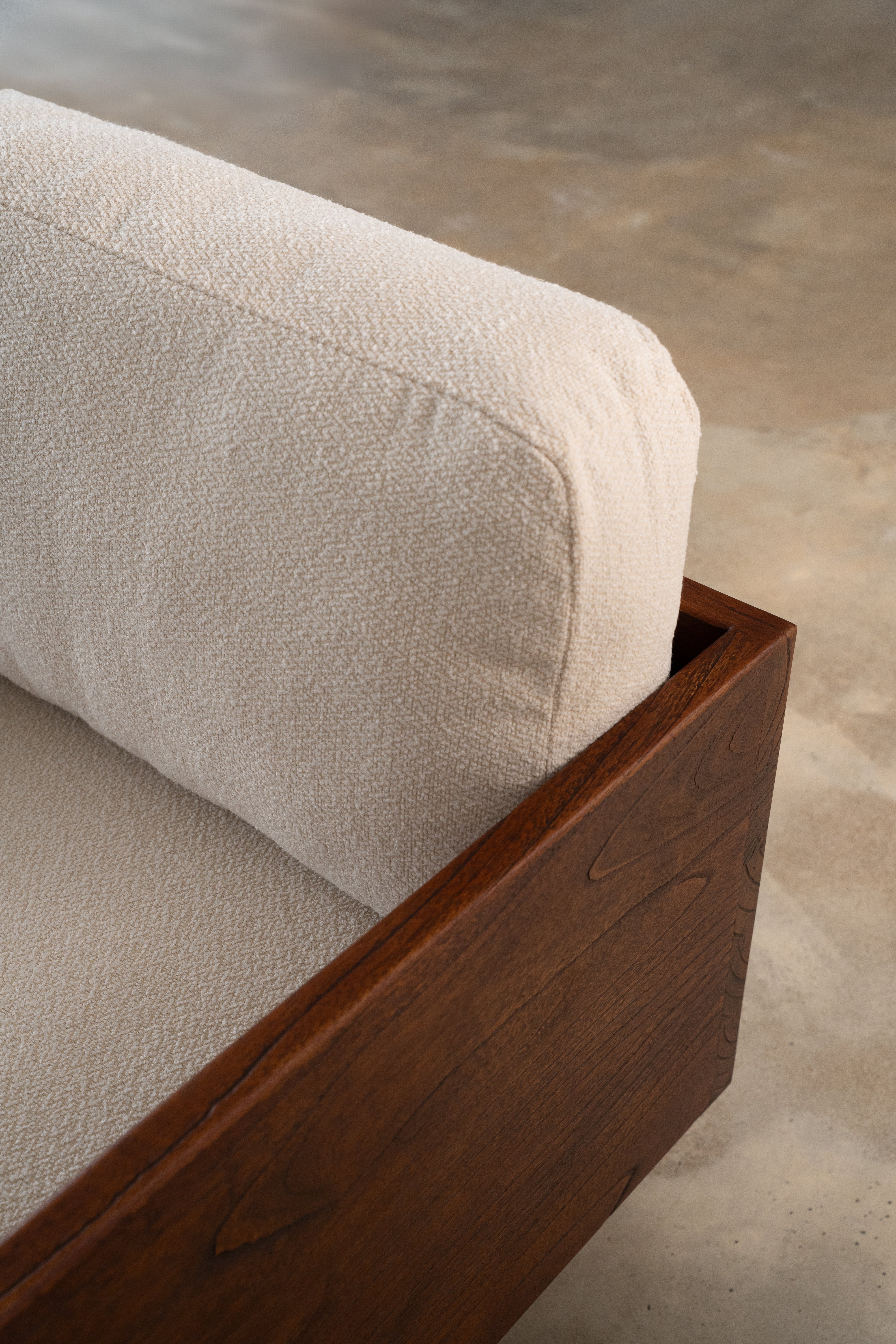 Platform Sofa - Rustic Walnut