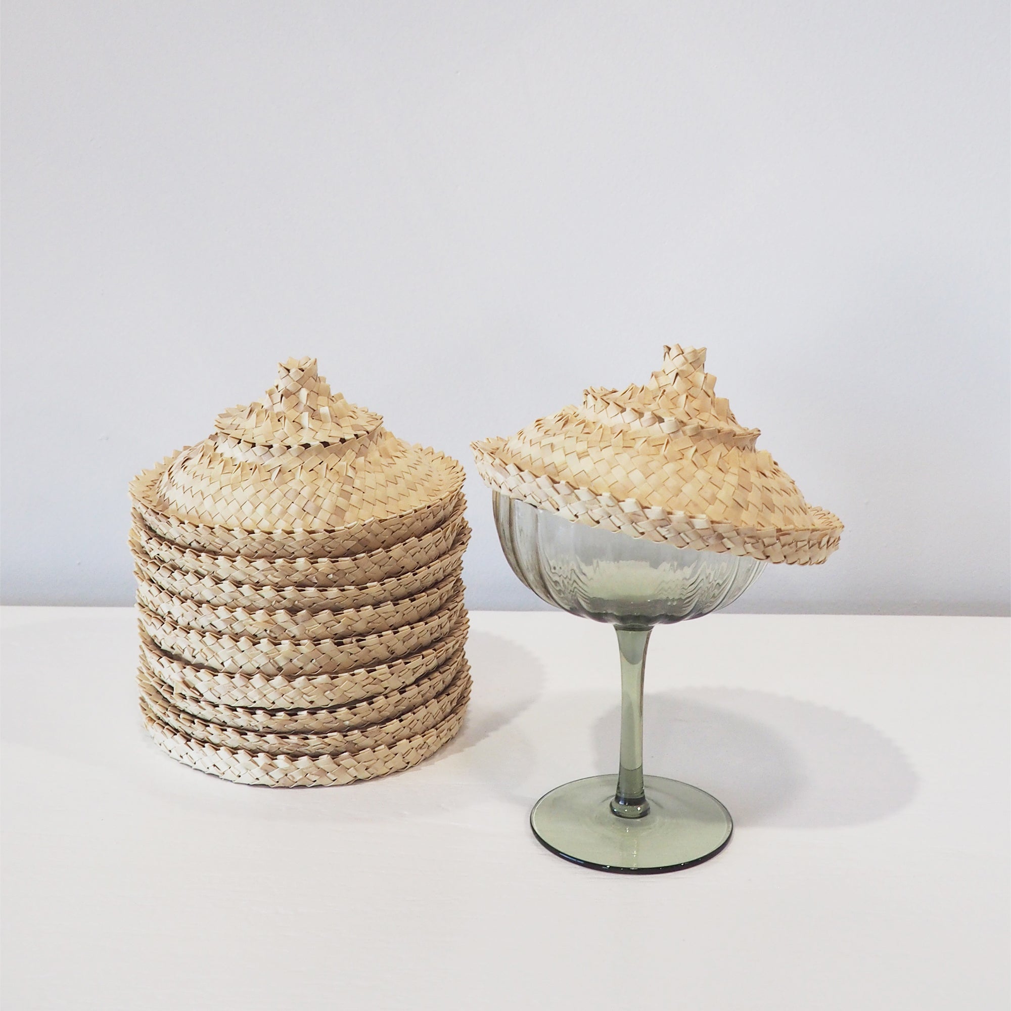 Rattan Glass Hat