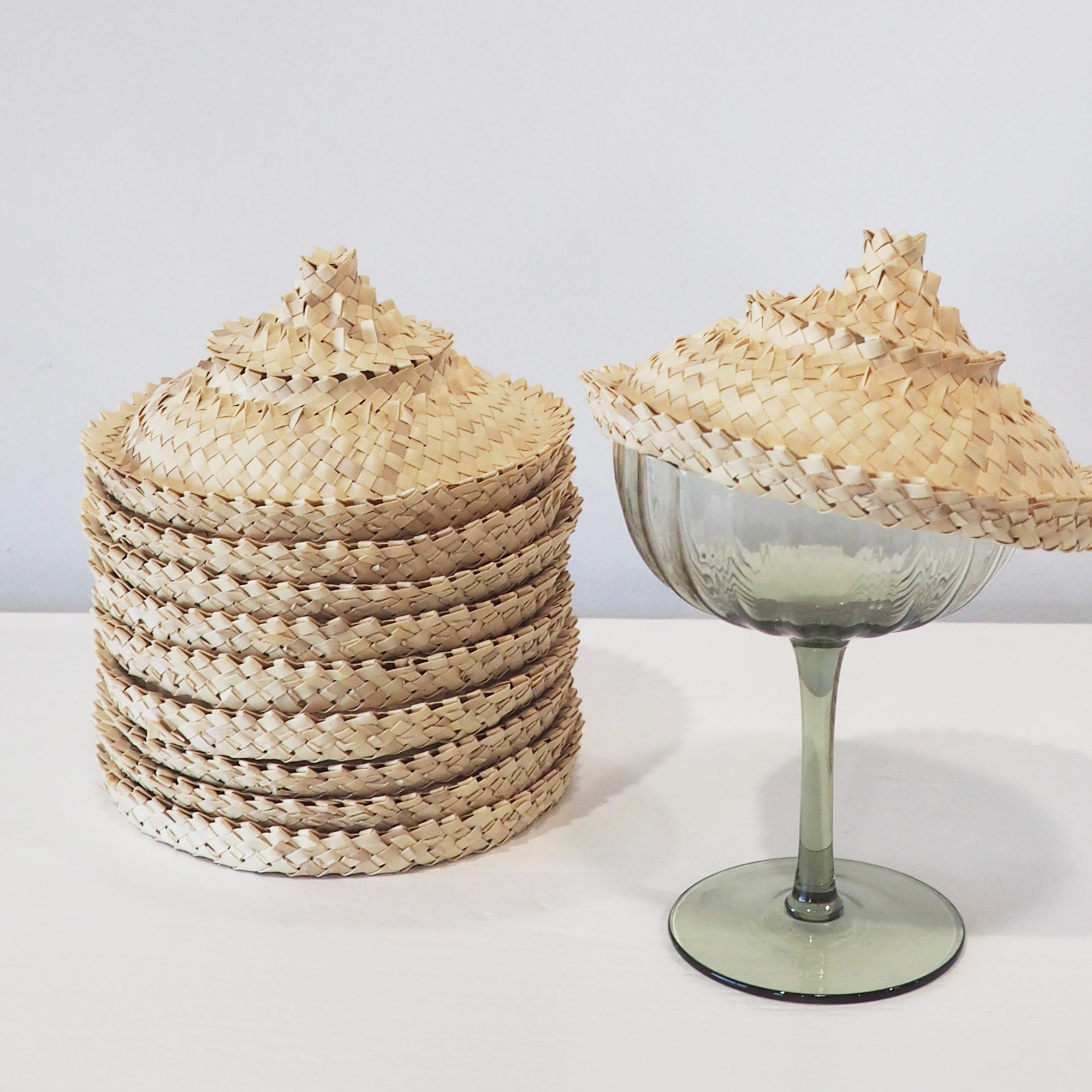 Rattan Glass Hat