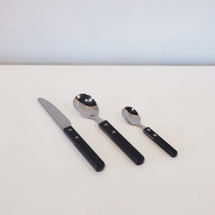Trattoria Cutlery - Black/Stainless Steel