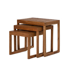 Cortina Nest Table - Antique Mindi