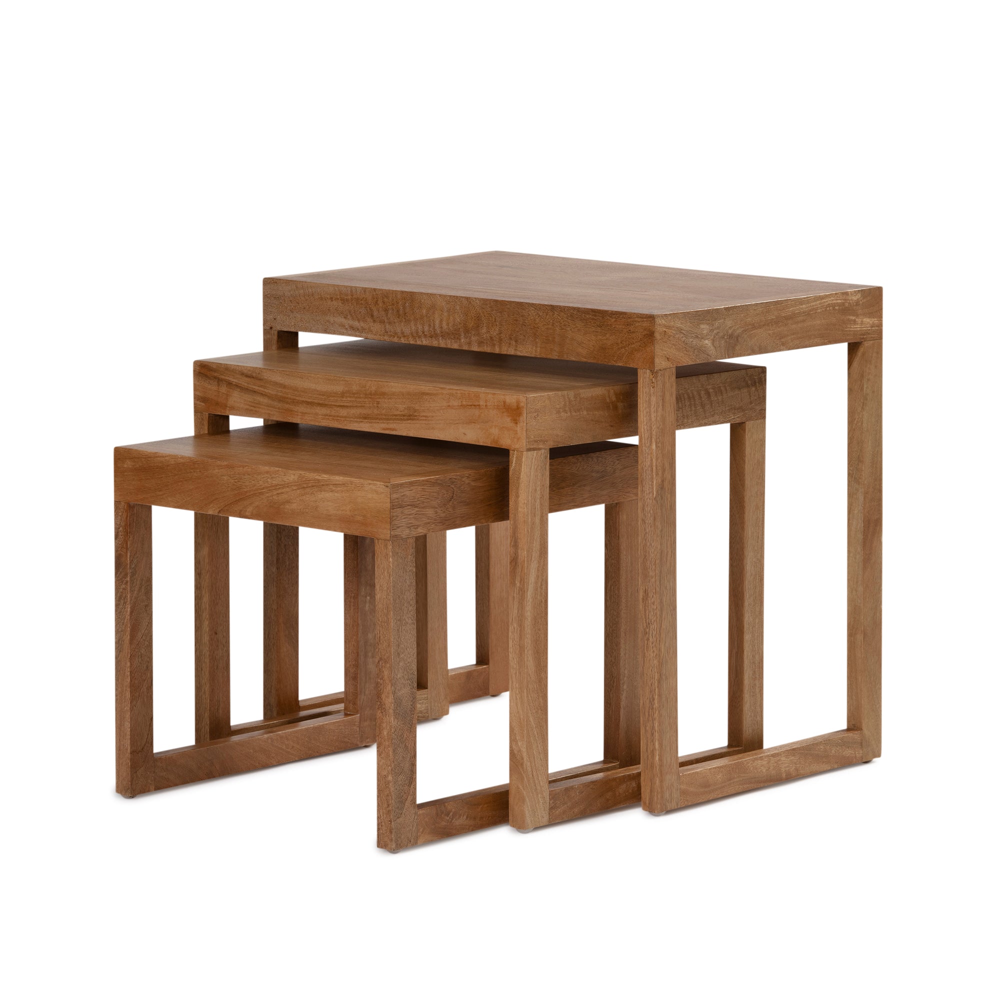 Cortina Nest Table - Natural Sealed