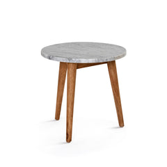 Destiny Side Table - Rustic Matte/Marble