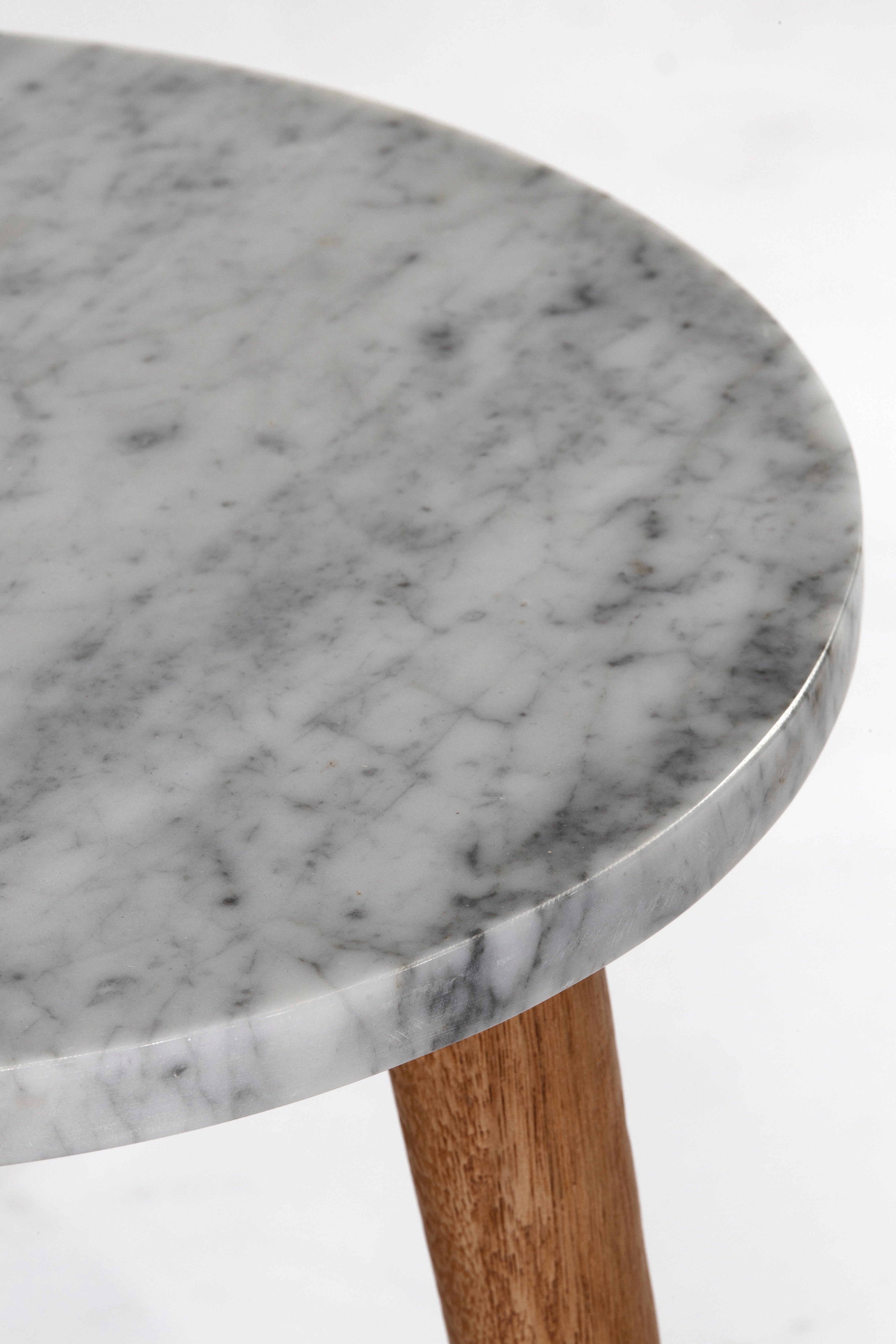 Destiny Side Table - Rustic Matte/Marble