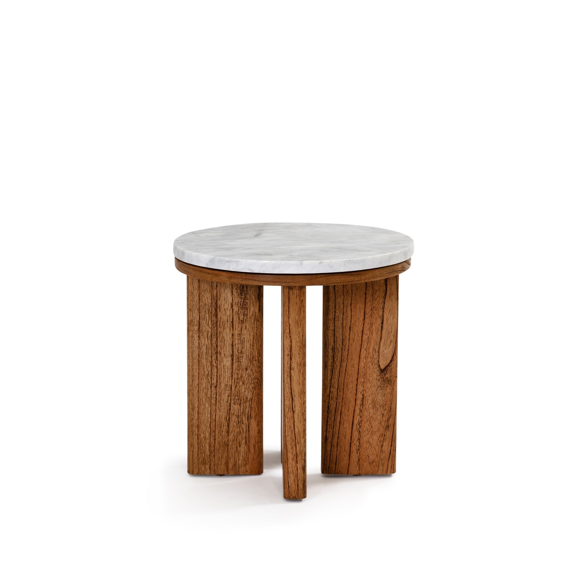West Side Table - Antique Mindi/White Marble