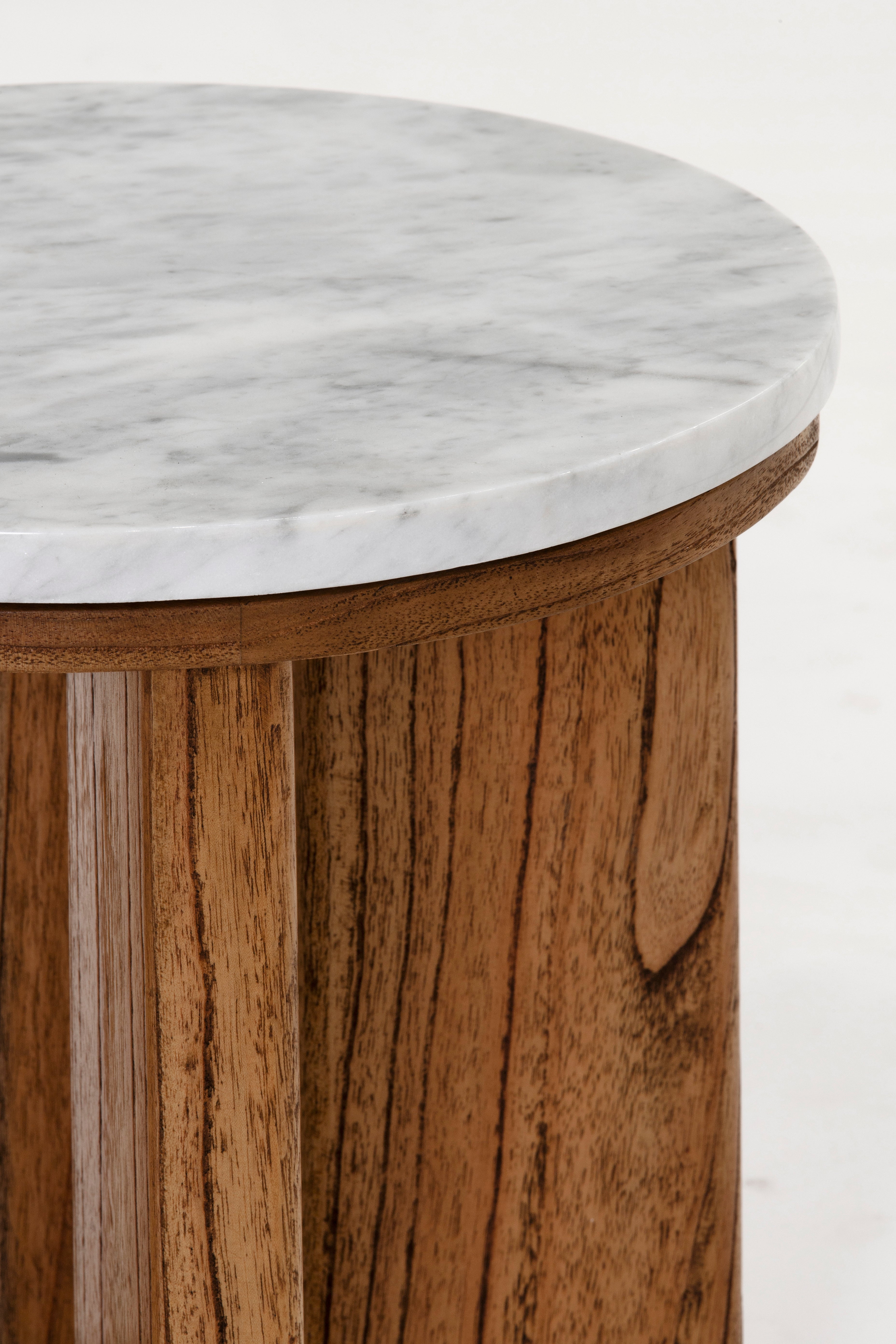 West Side Table - Antique Mindi/White Marble