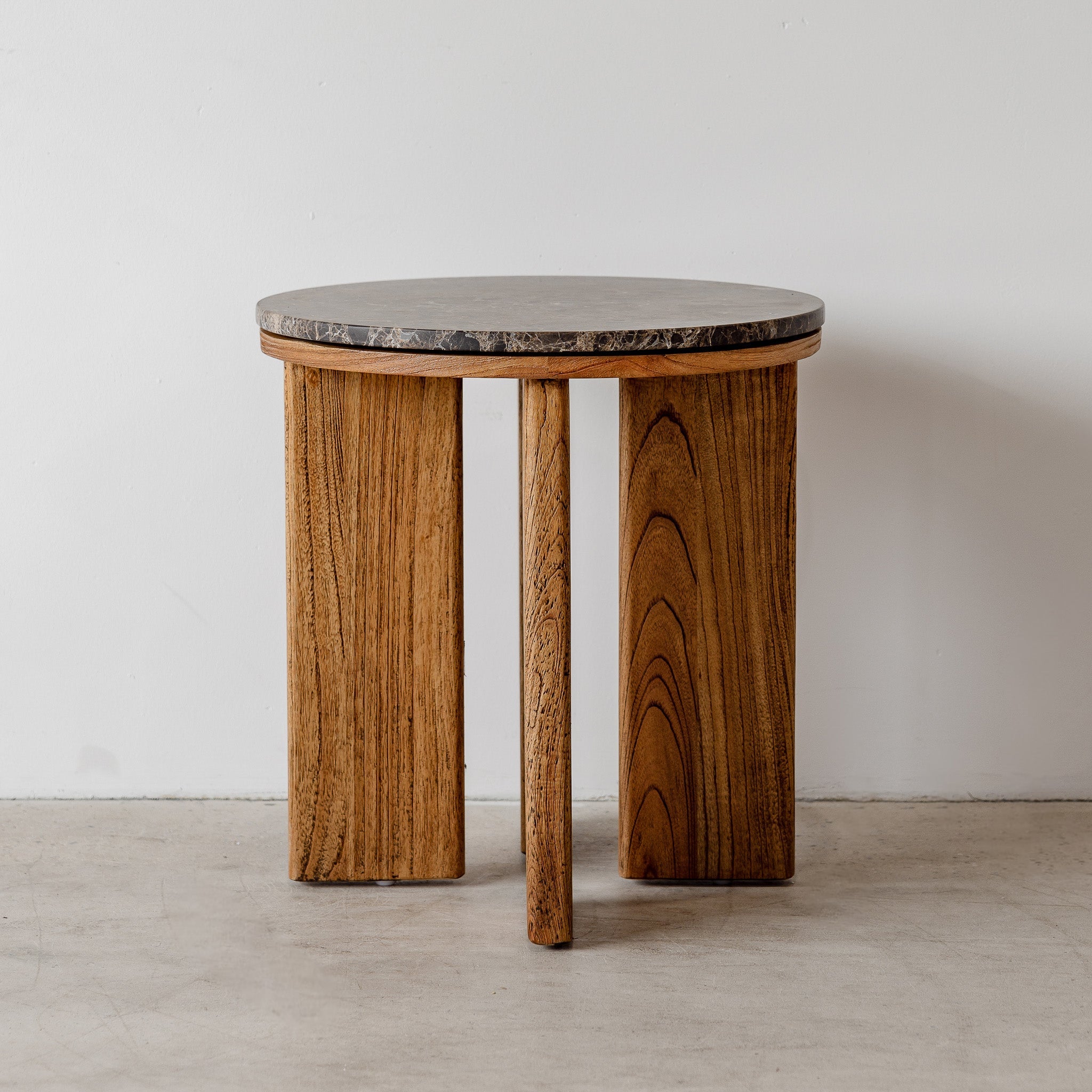 West Side Table - Antique Mindi/Choc Marble