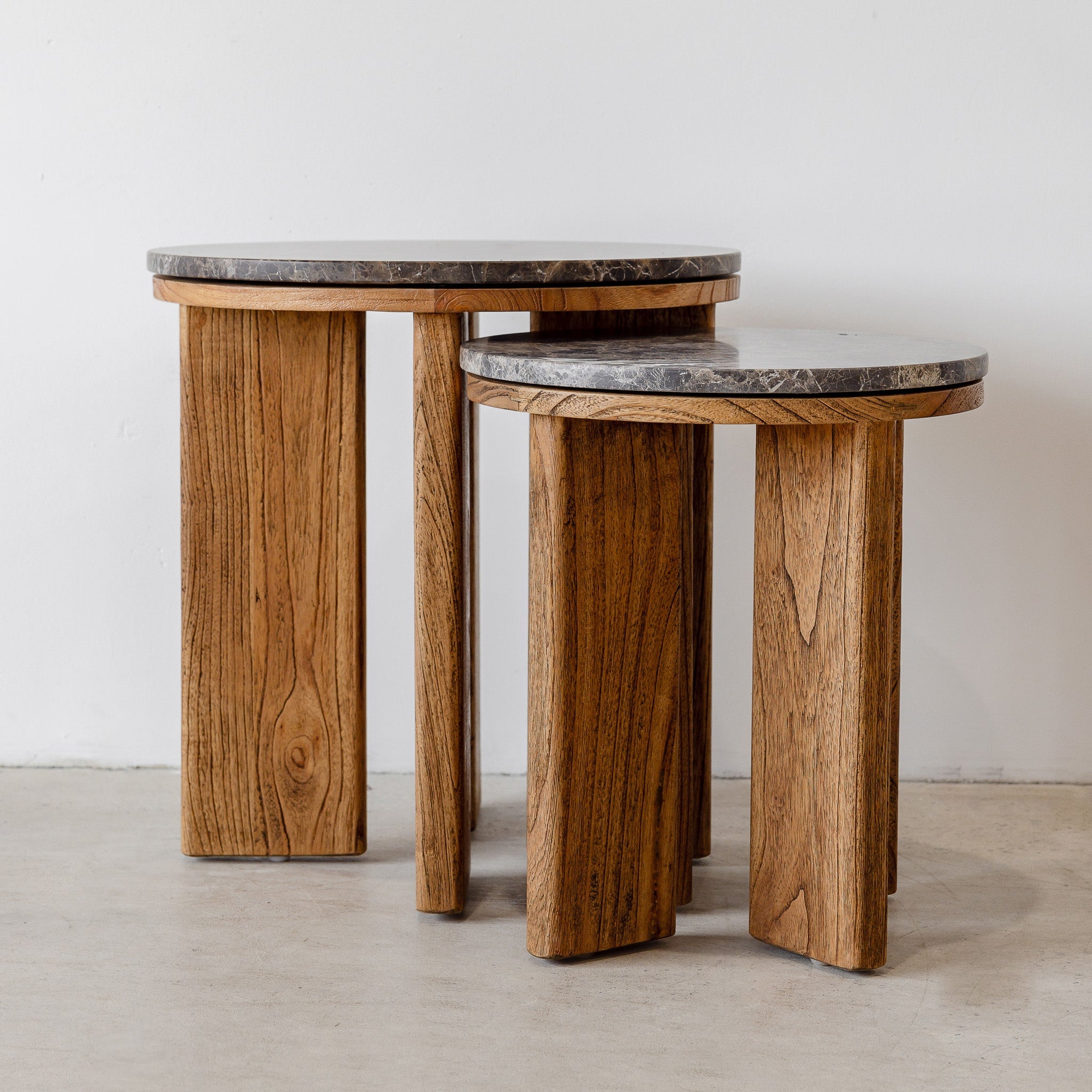 West Side Table - Antique Mindi/Choc Marble