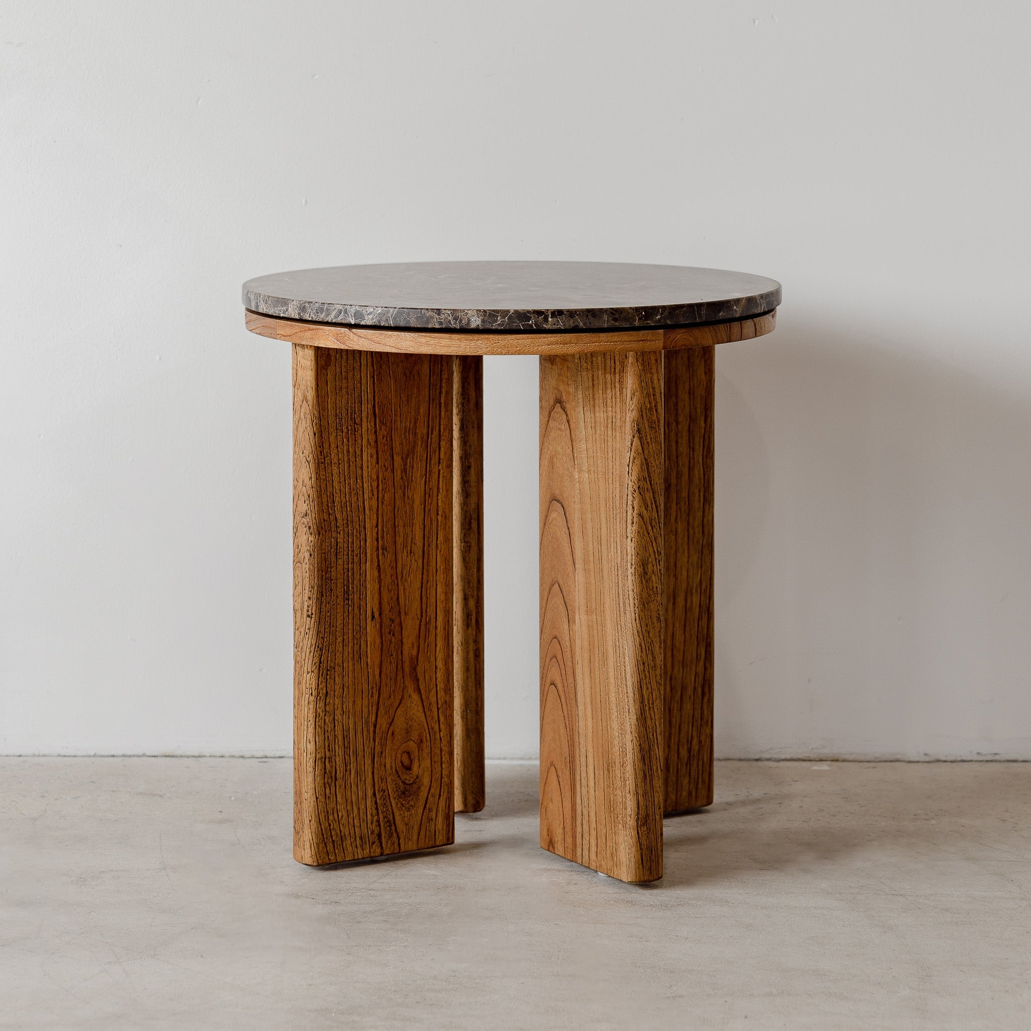 West Side Table - Antique Mindi/Choc Marble
