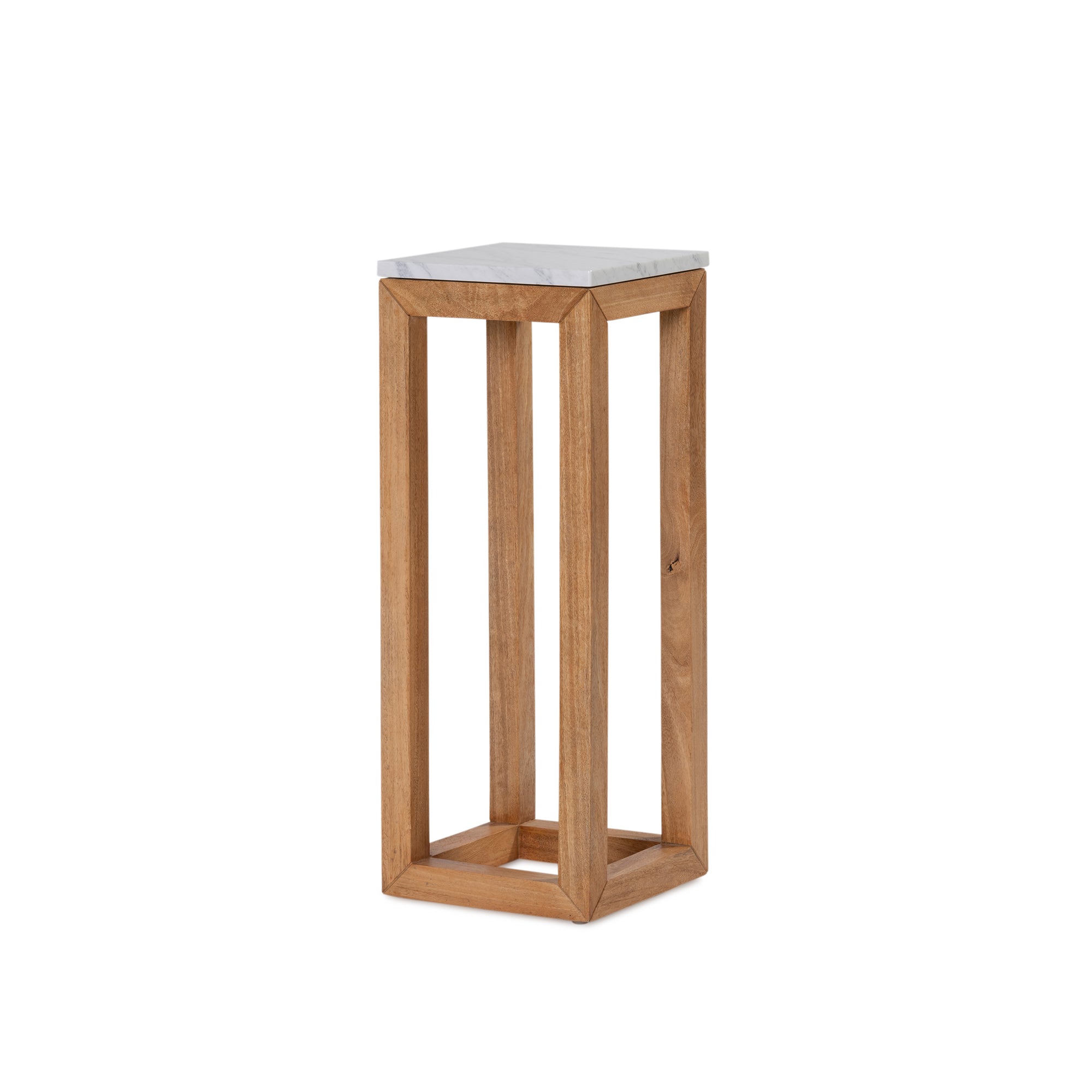 Parlour Stand - Rustic Matte/Marble Top