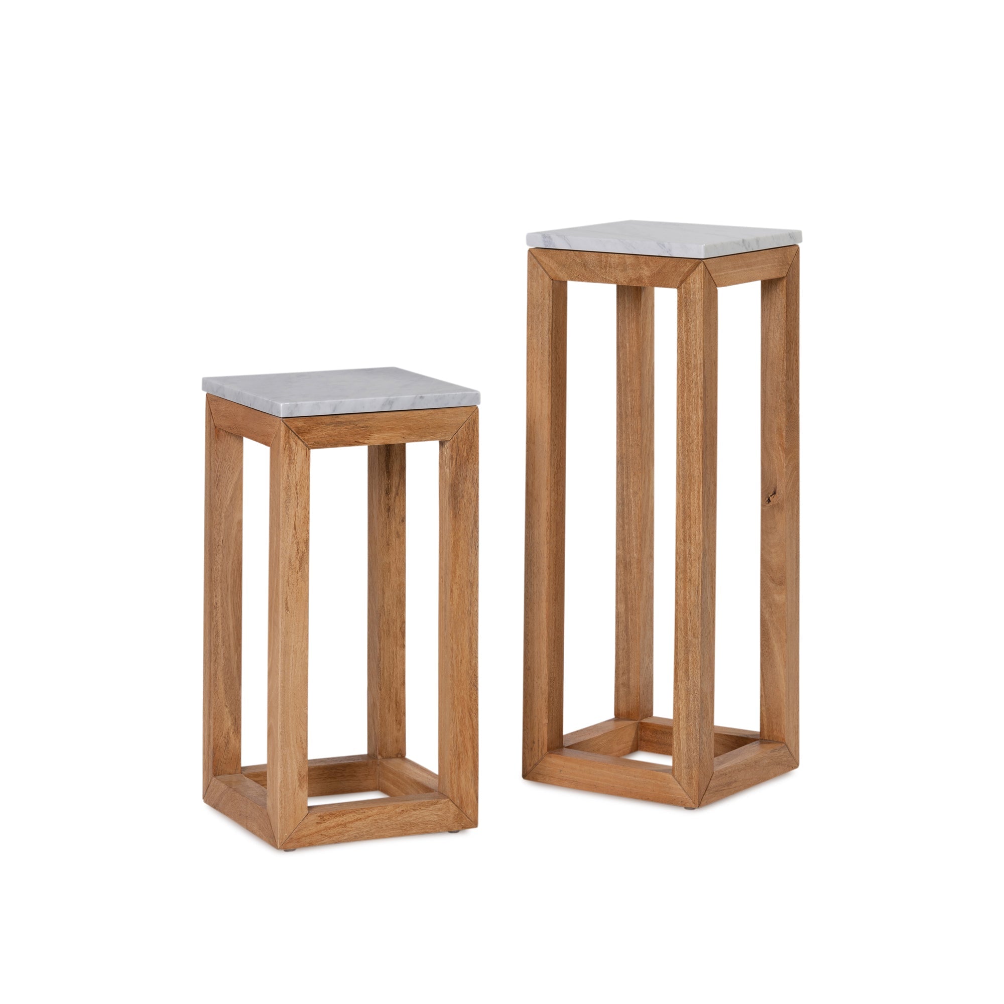 Parlour Stand - Rustic Matte/Marble Top