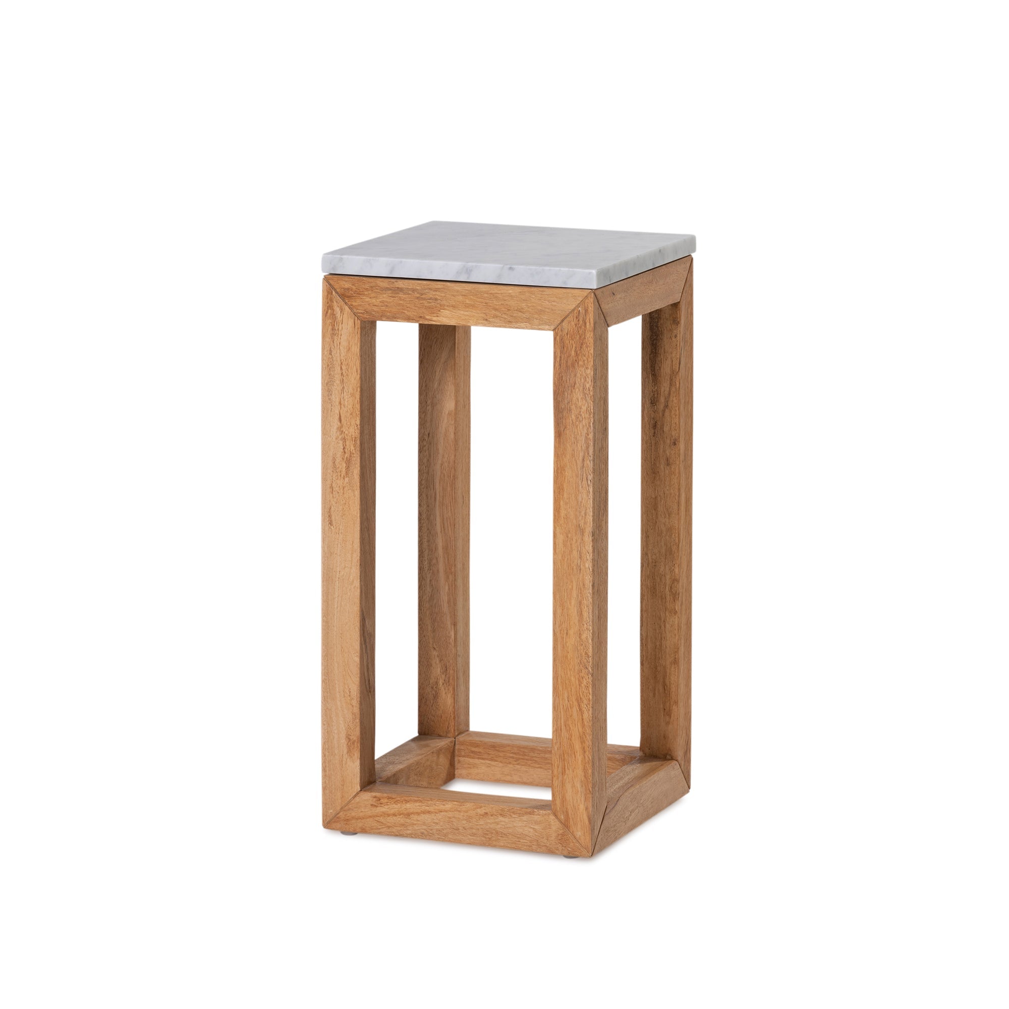 Parlour Stand - Rustic Matte/Marble Top