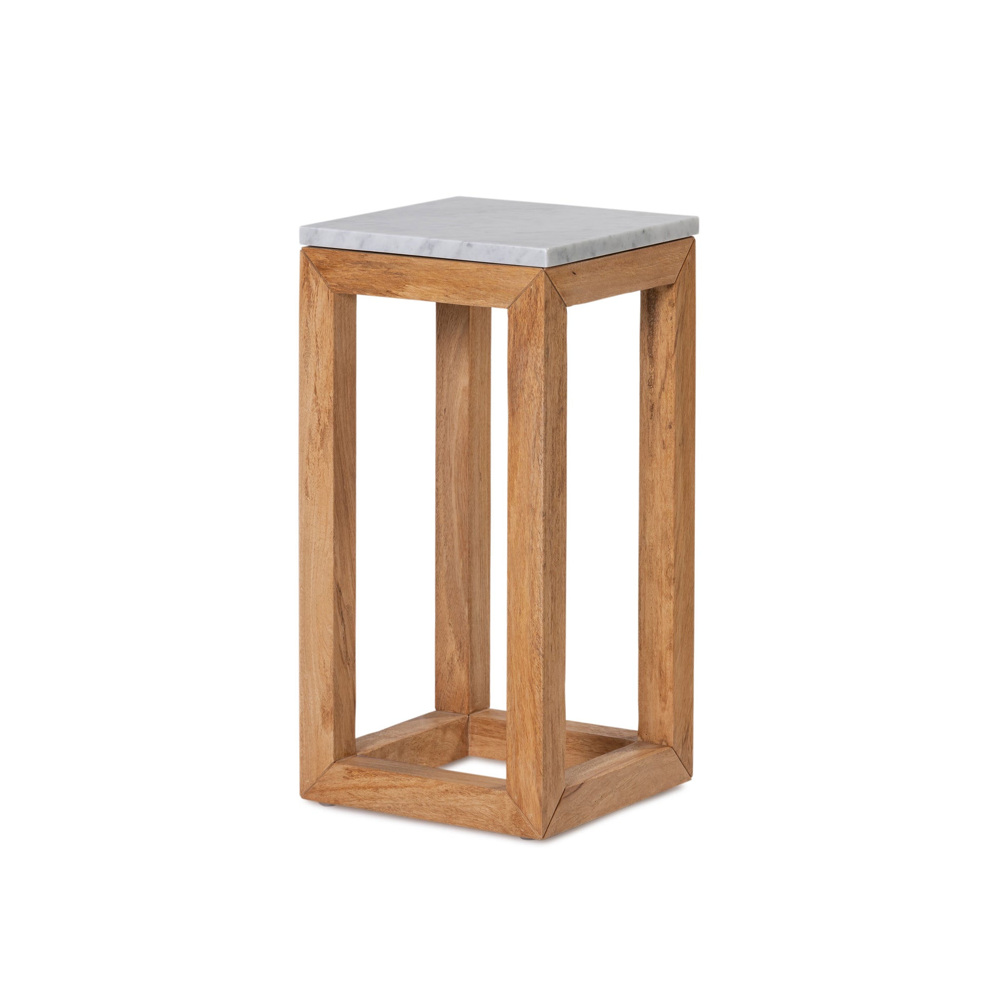Parlour Stand - Rustic Matte/Marble Top