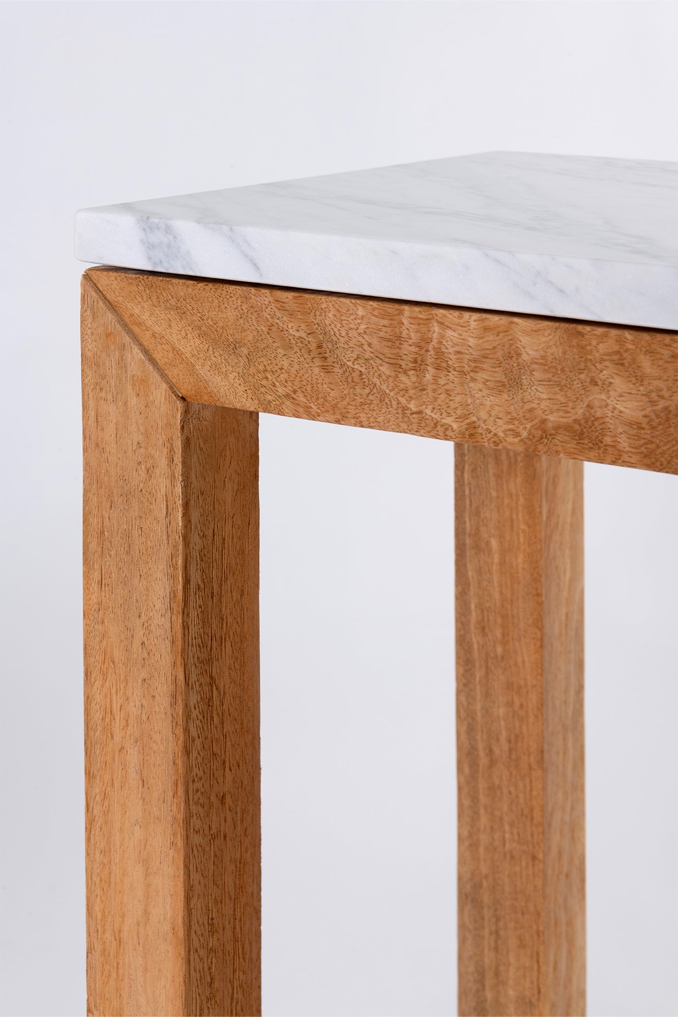 Parlour Stand - Rustic Matte/Marble Top