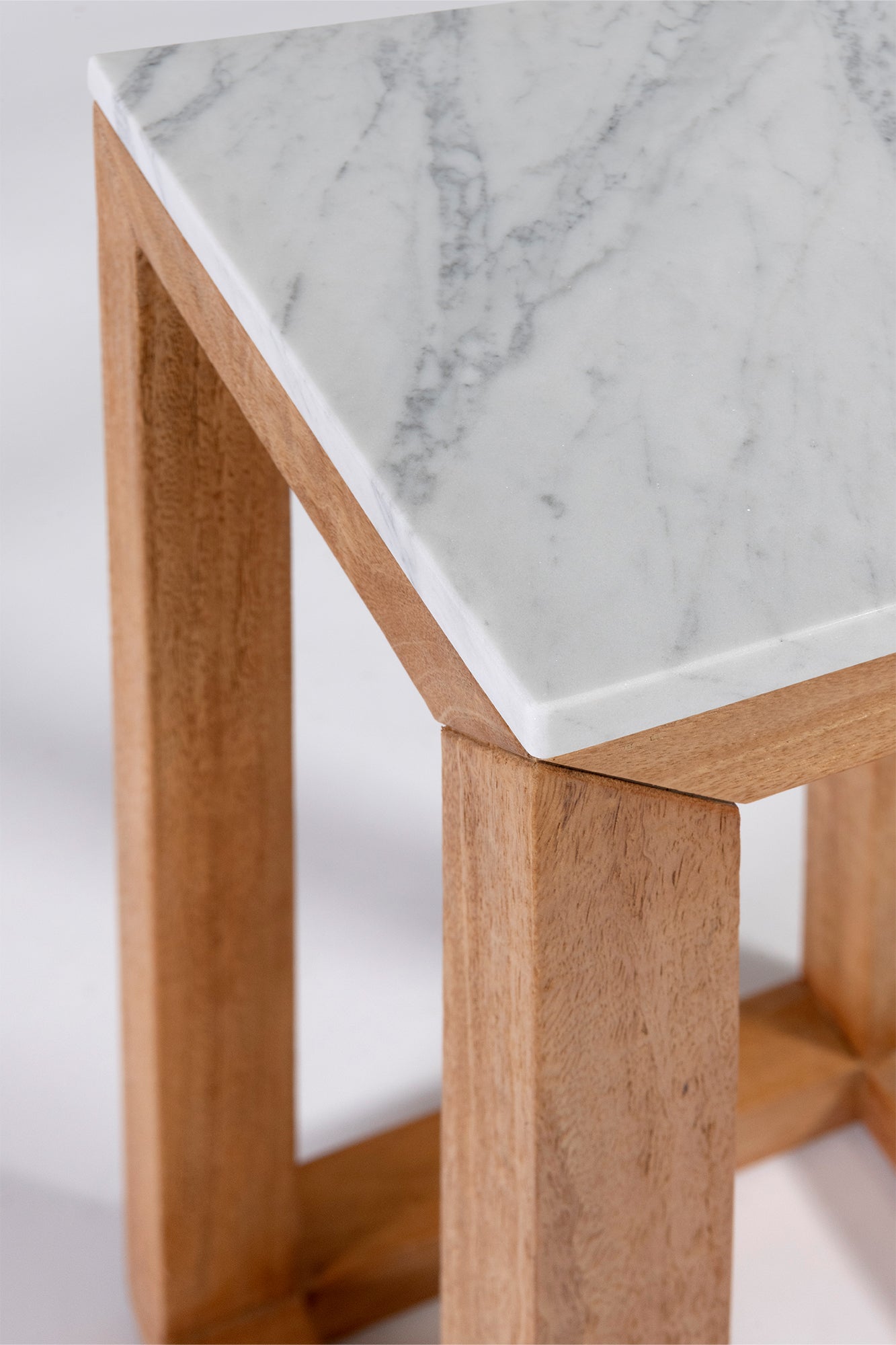 Parlour Stand - Rustic Matte/Marble Top