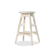 Deco Bar Stool - Old Rustic White Wash