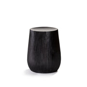 Meh Drum Stripe Stool - Black