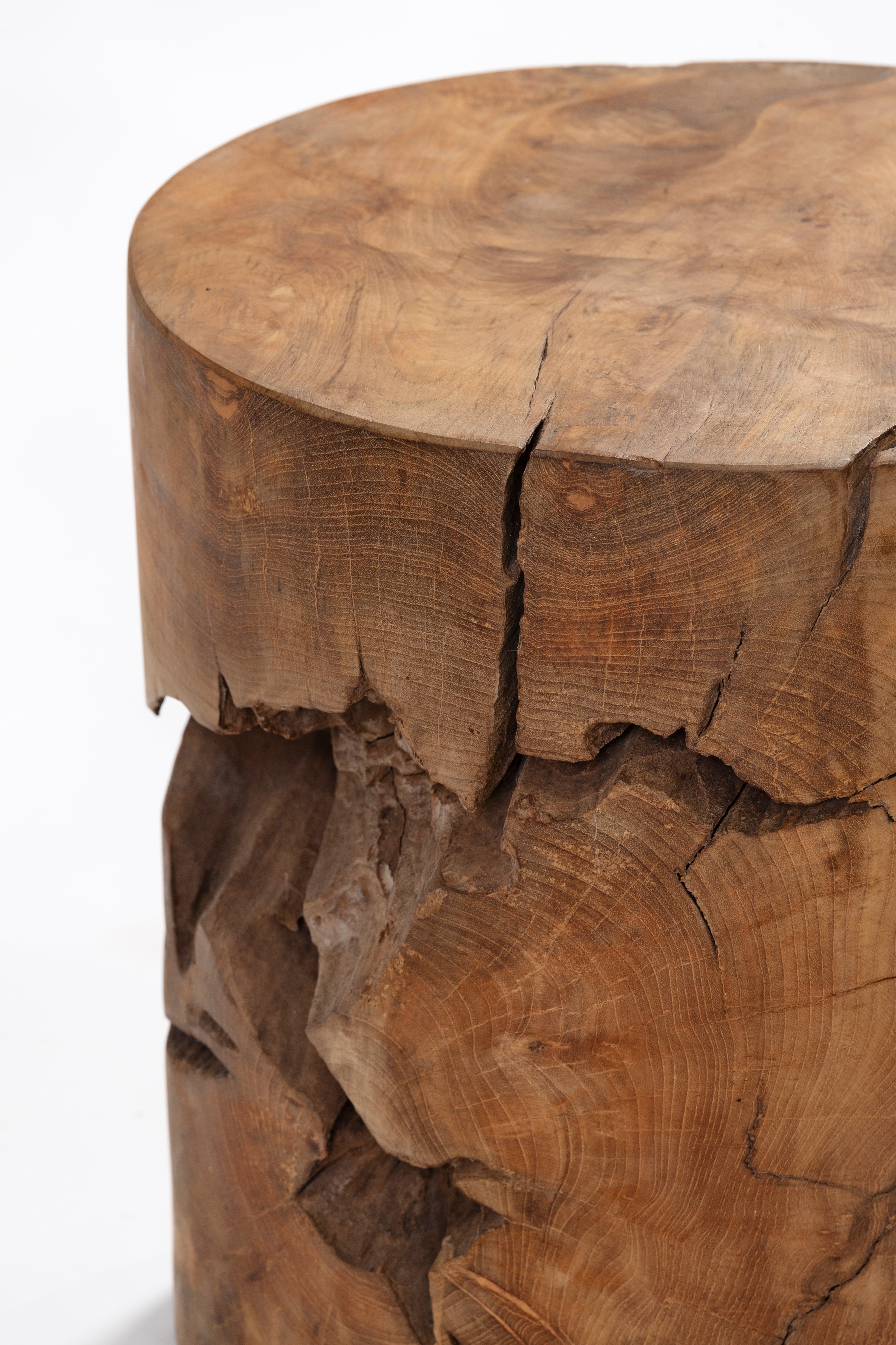 Organic Round Teak Stool