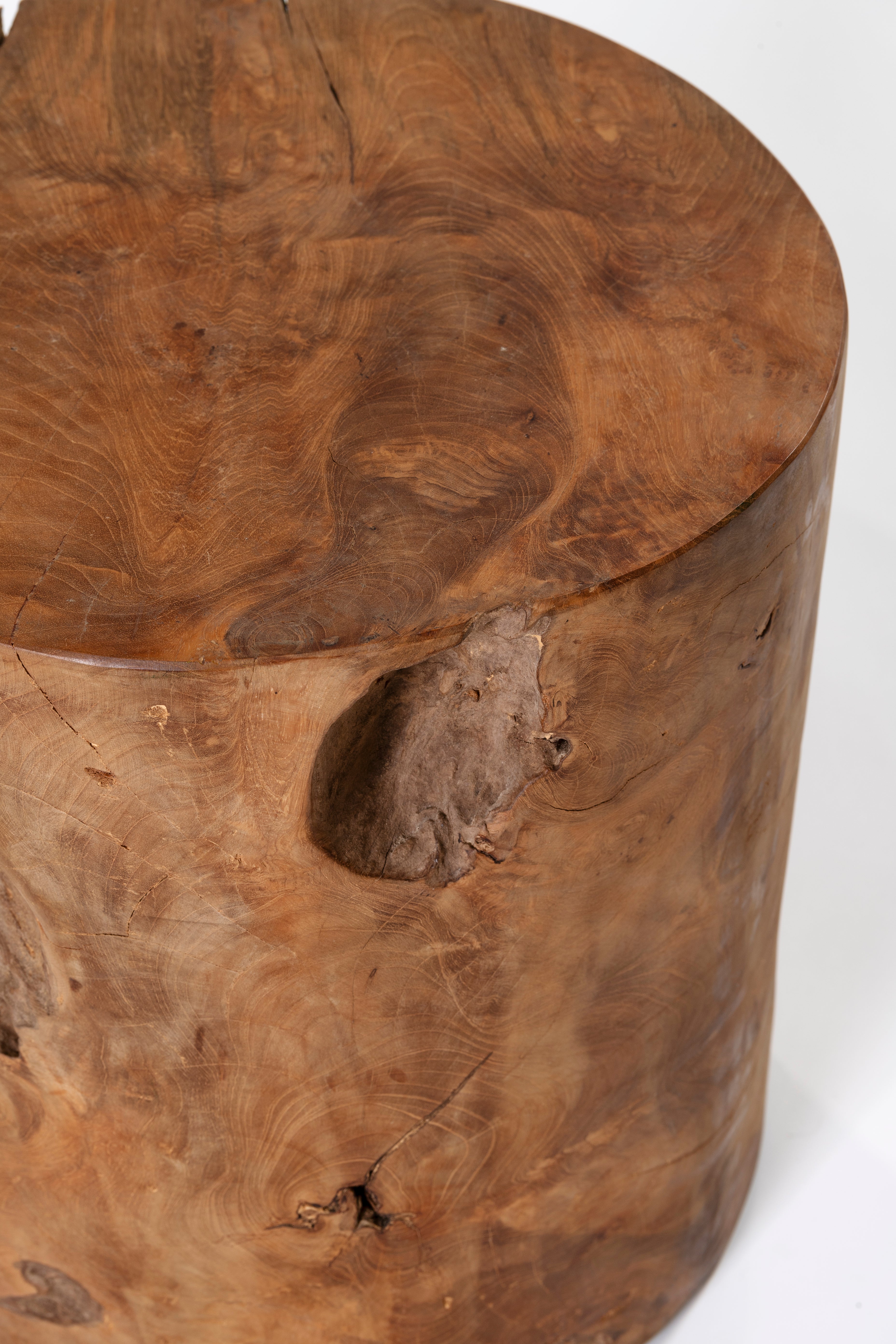 Organic Round Teak Stool
