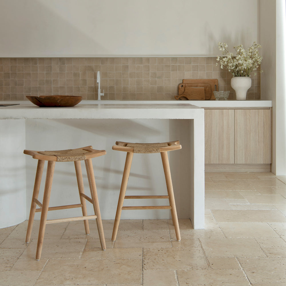 Republic Bar Stool - Raw Teak/Seagrass