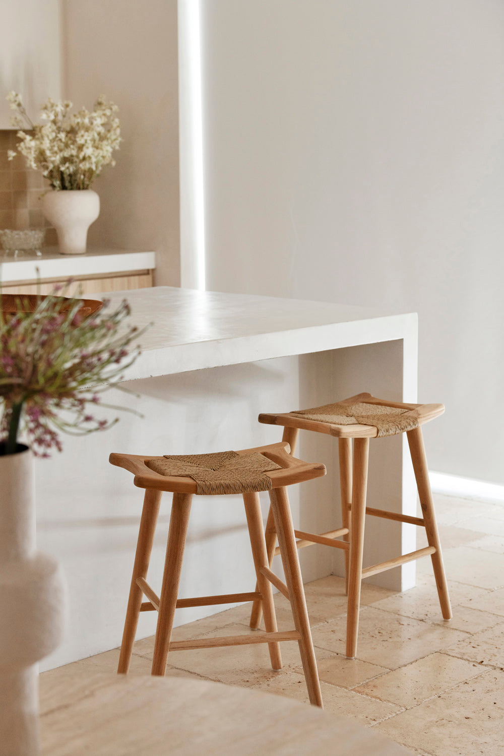 Republic Bar Stool - Raw Teak/Seagrass