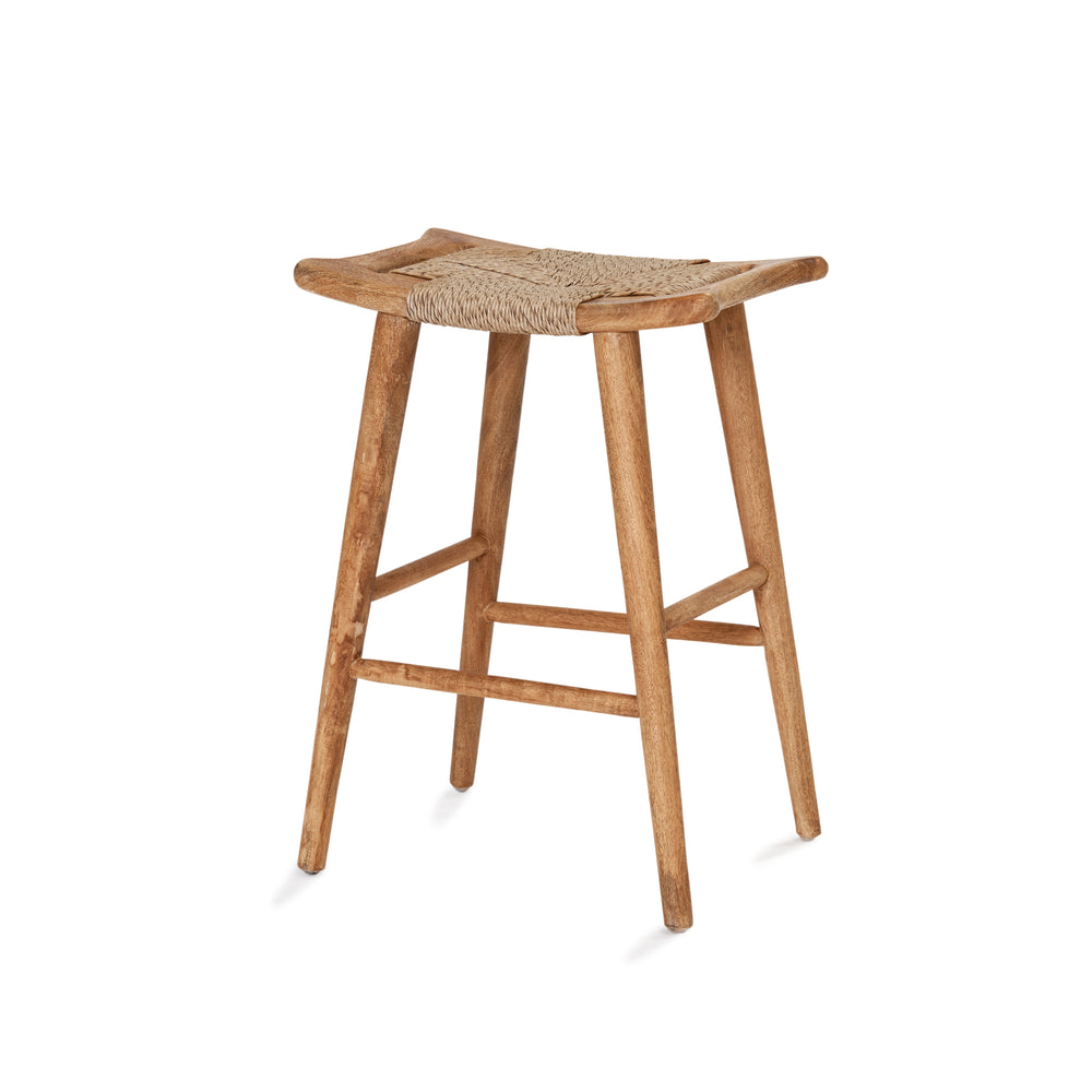 Republic Bar Stool - Rustic Matte/Seagrass