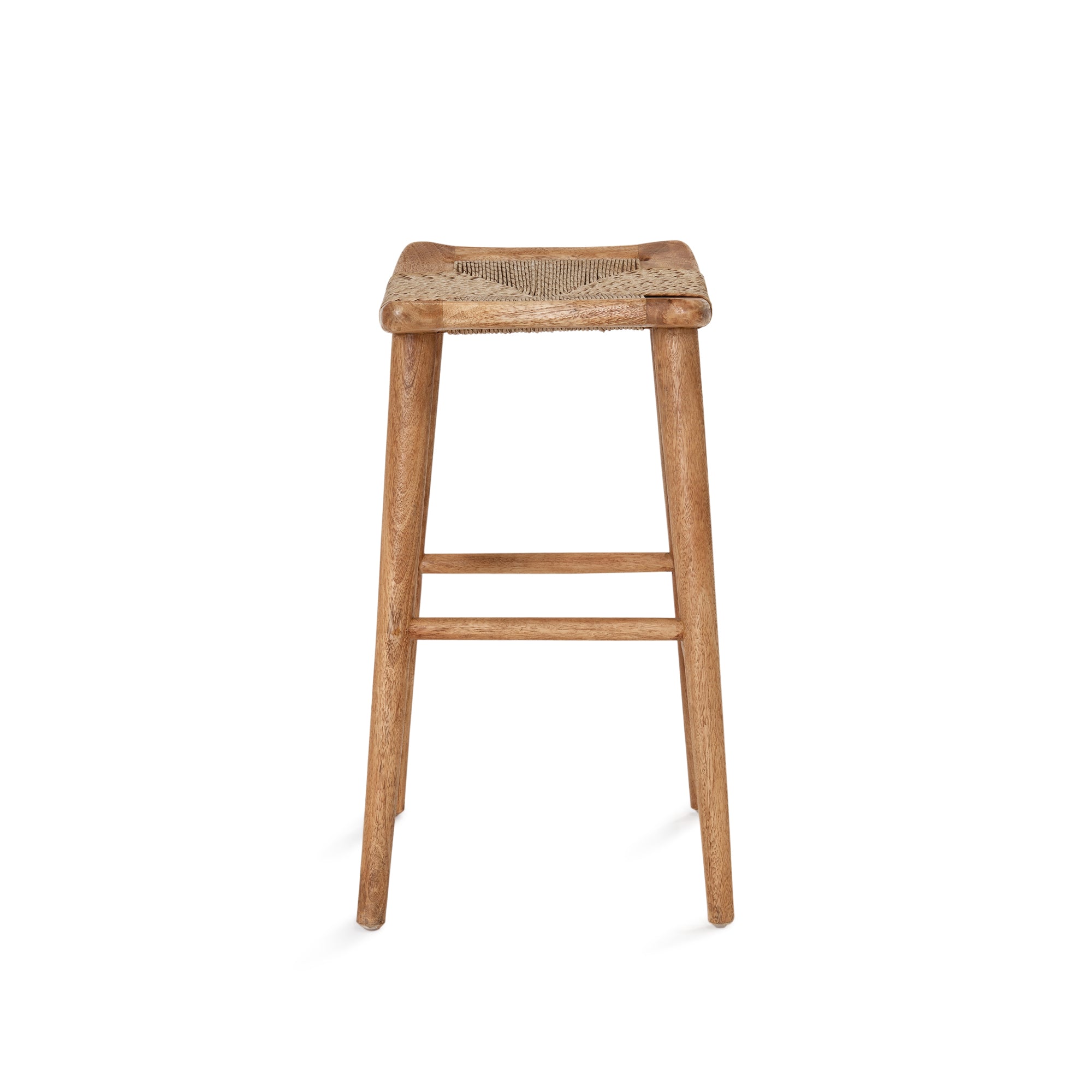 Republic Bar Stool - Rustic Matte/Seagrass