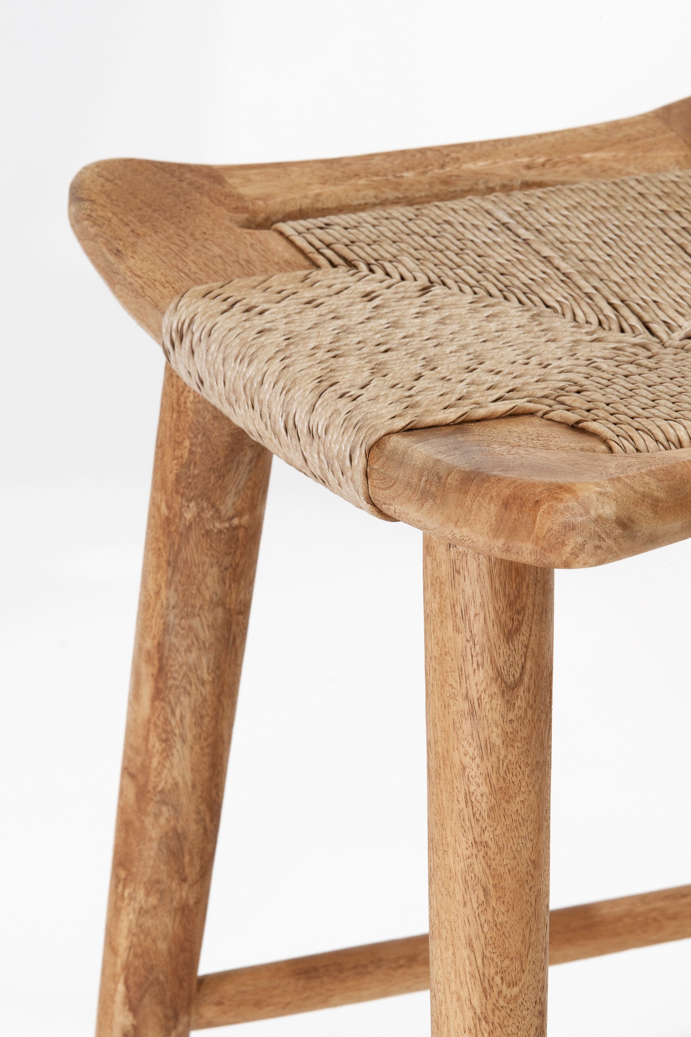 Republic Bar Stool - Rustic Matte/Seagrass