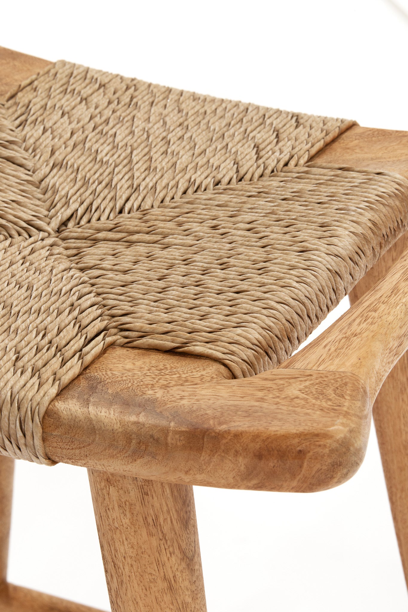 Republic Bar Stool - Rustic Matte/Seagrass