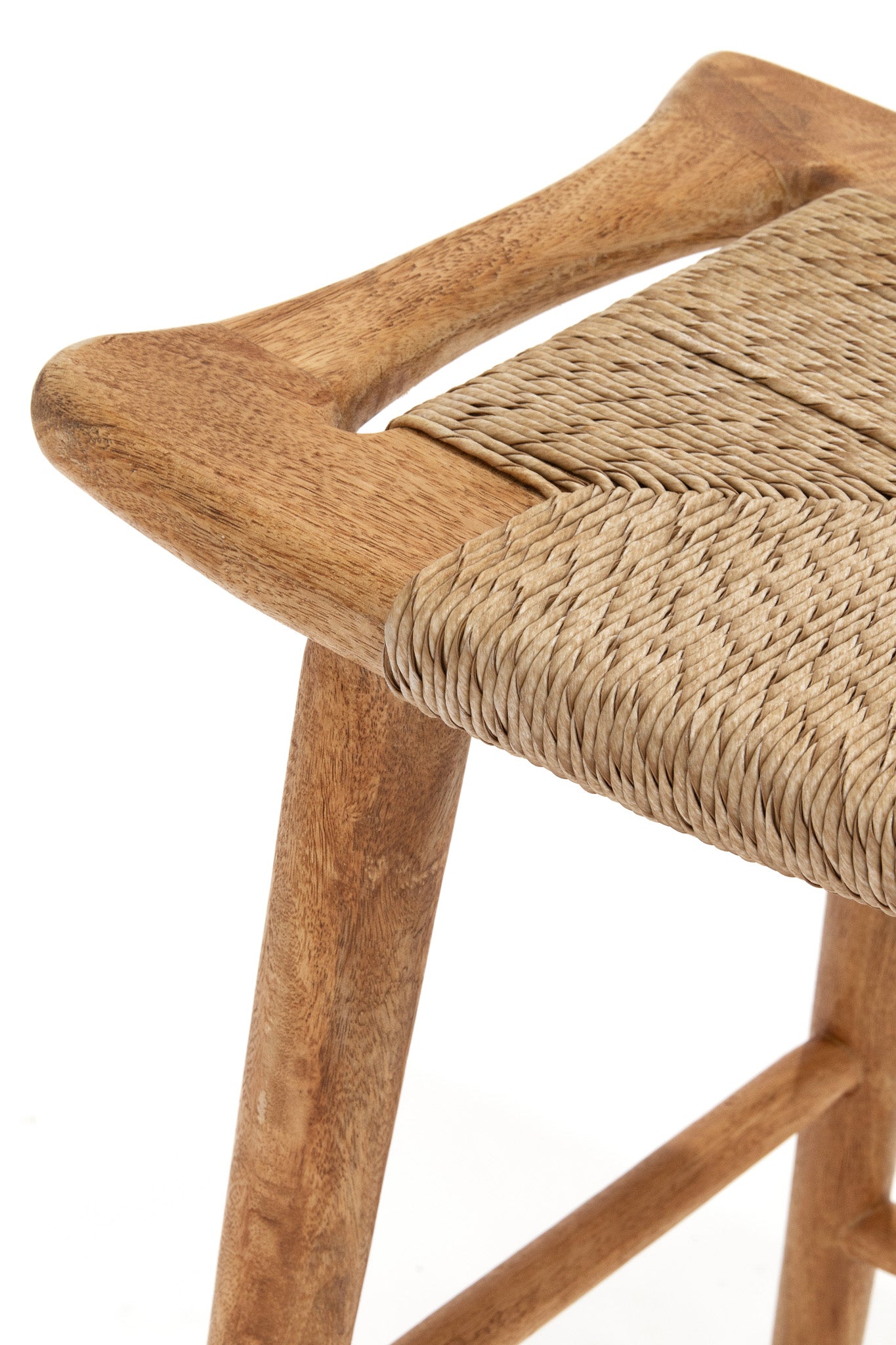 Republic Bar Stool - Rustic Matte/Seagrass