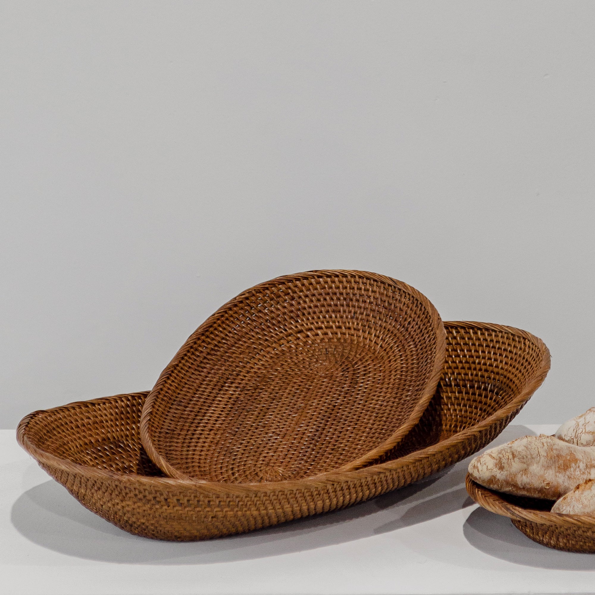 Weaver Oval Bowl - Natural