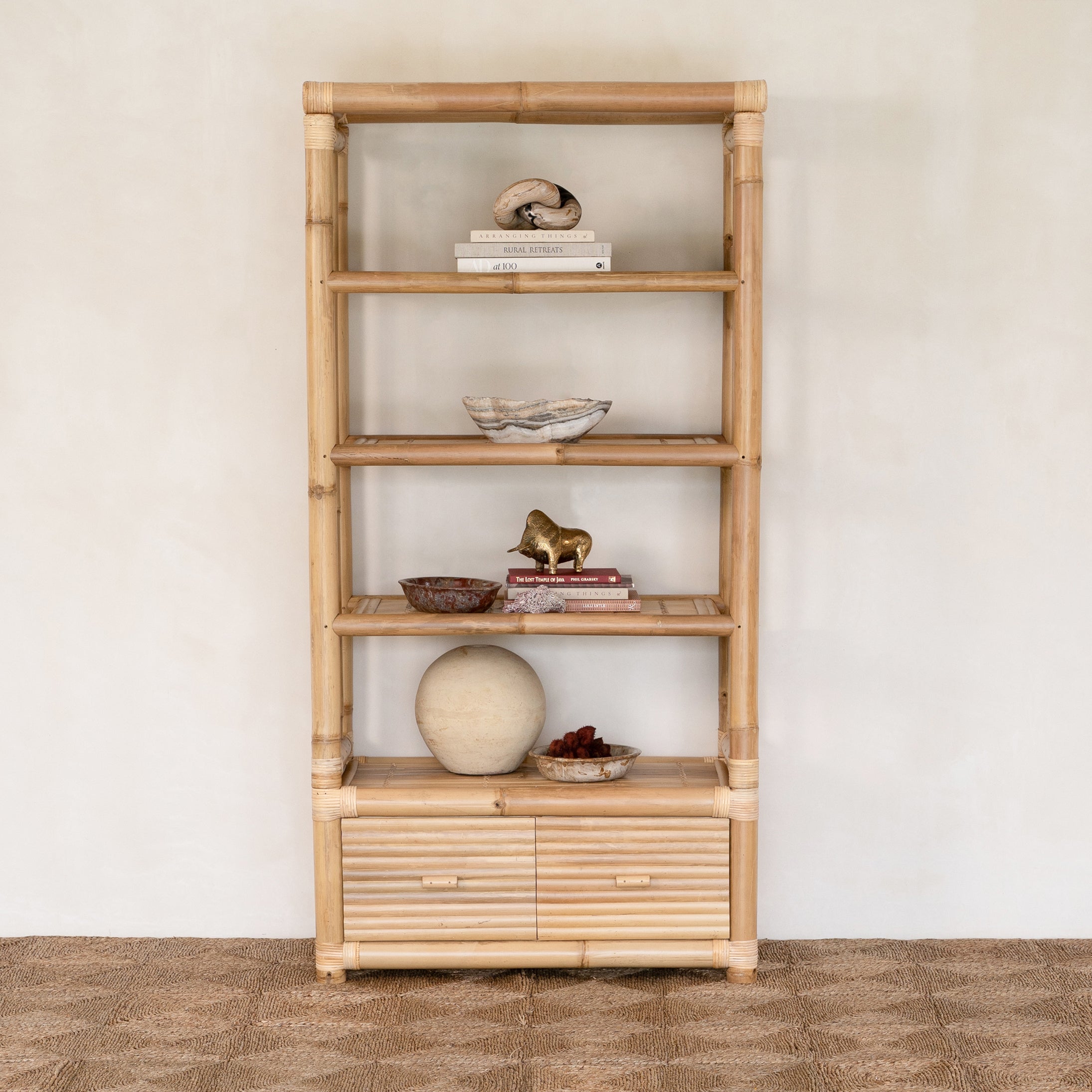 Studio Bamboo Bookcase - 2 Drawer