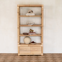 Studio Bamboo Bookcase - 2 Drawer