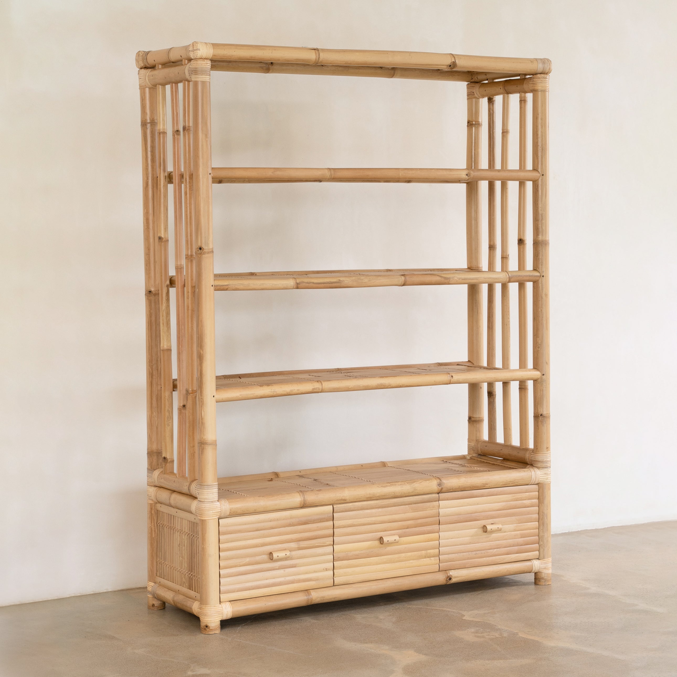 Studio Bamboo Bookcase - 3 Drawer