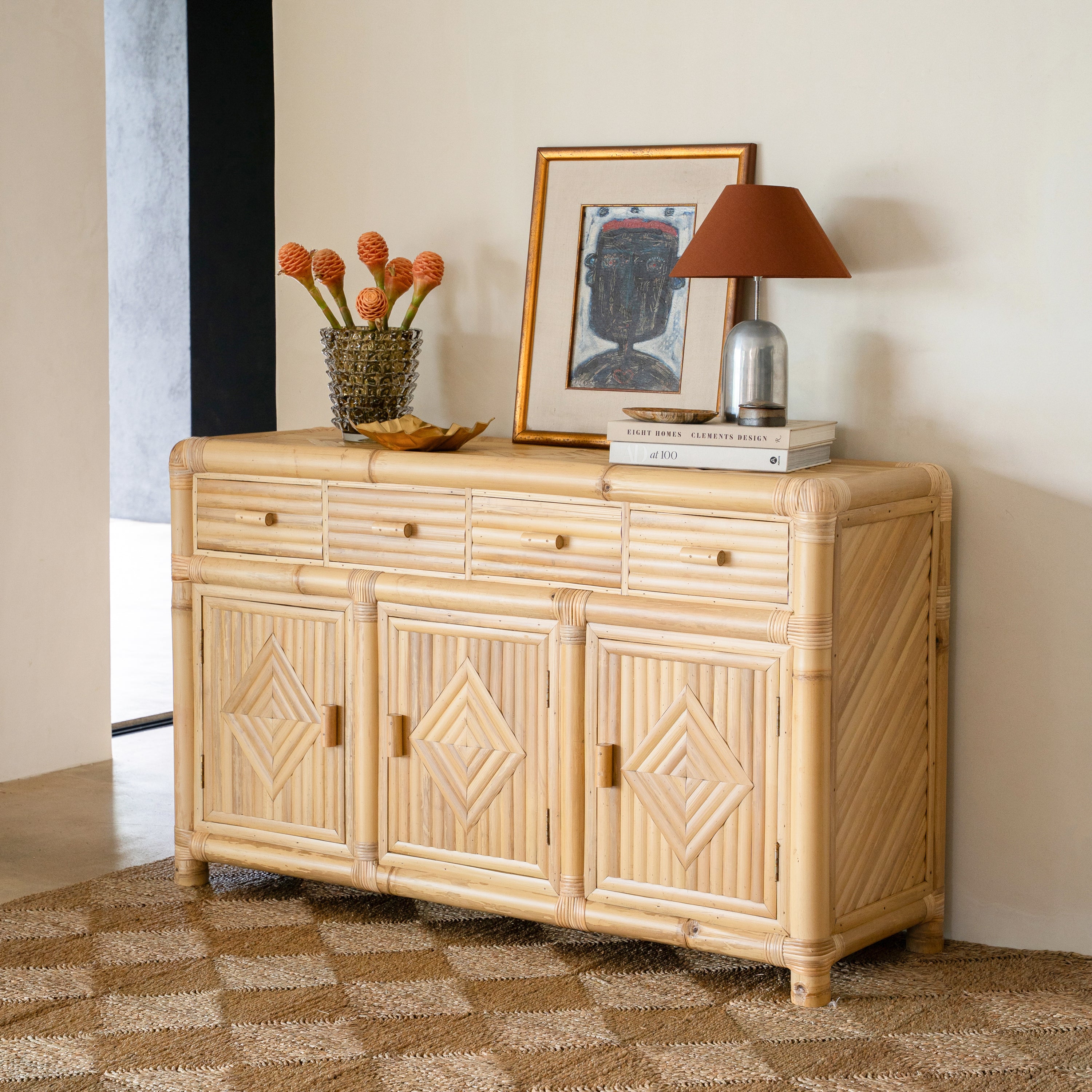 Studio Bamboo Large Console - 4 Drawer