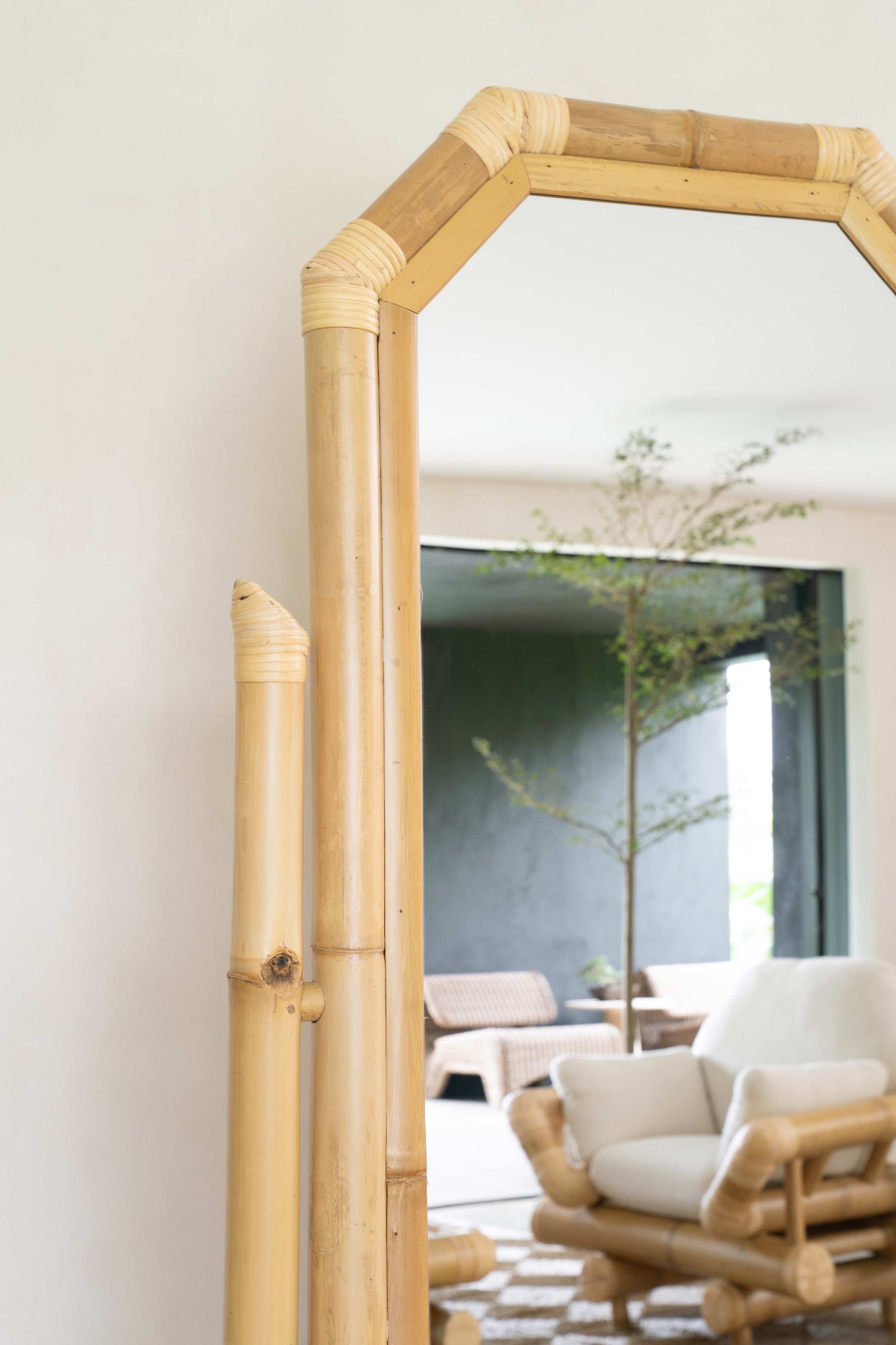 Studio Bamboo Standing Mirror