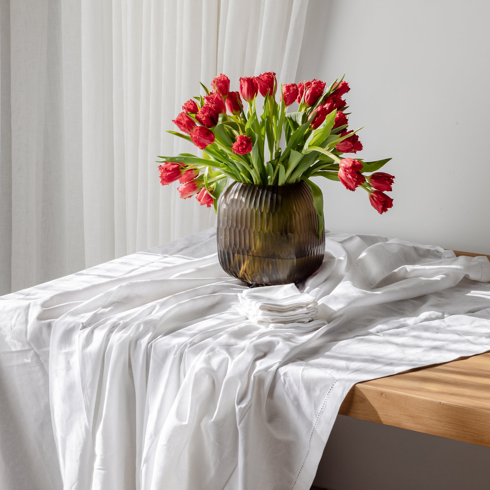 Monaco Tablecloth - White
