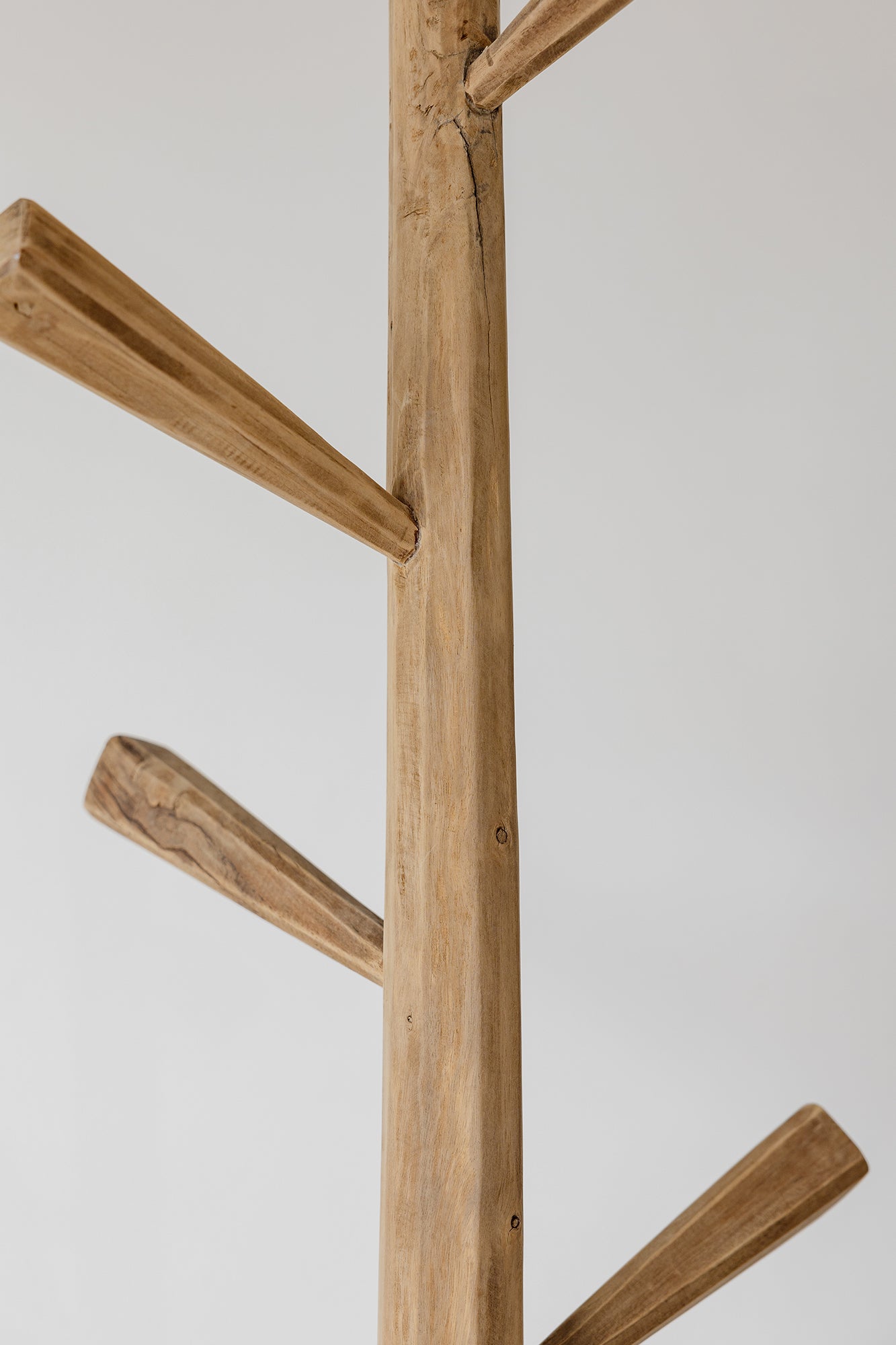 Organic Teak Hat Stand - Raw