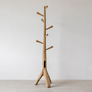 Organic Teak Hat Stand - Raw